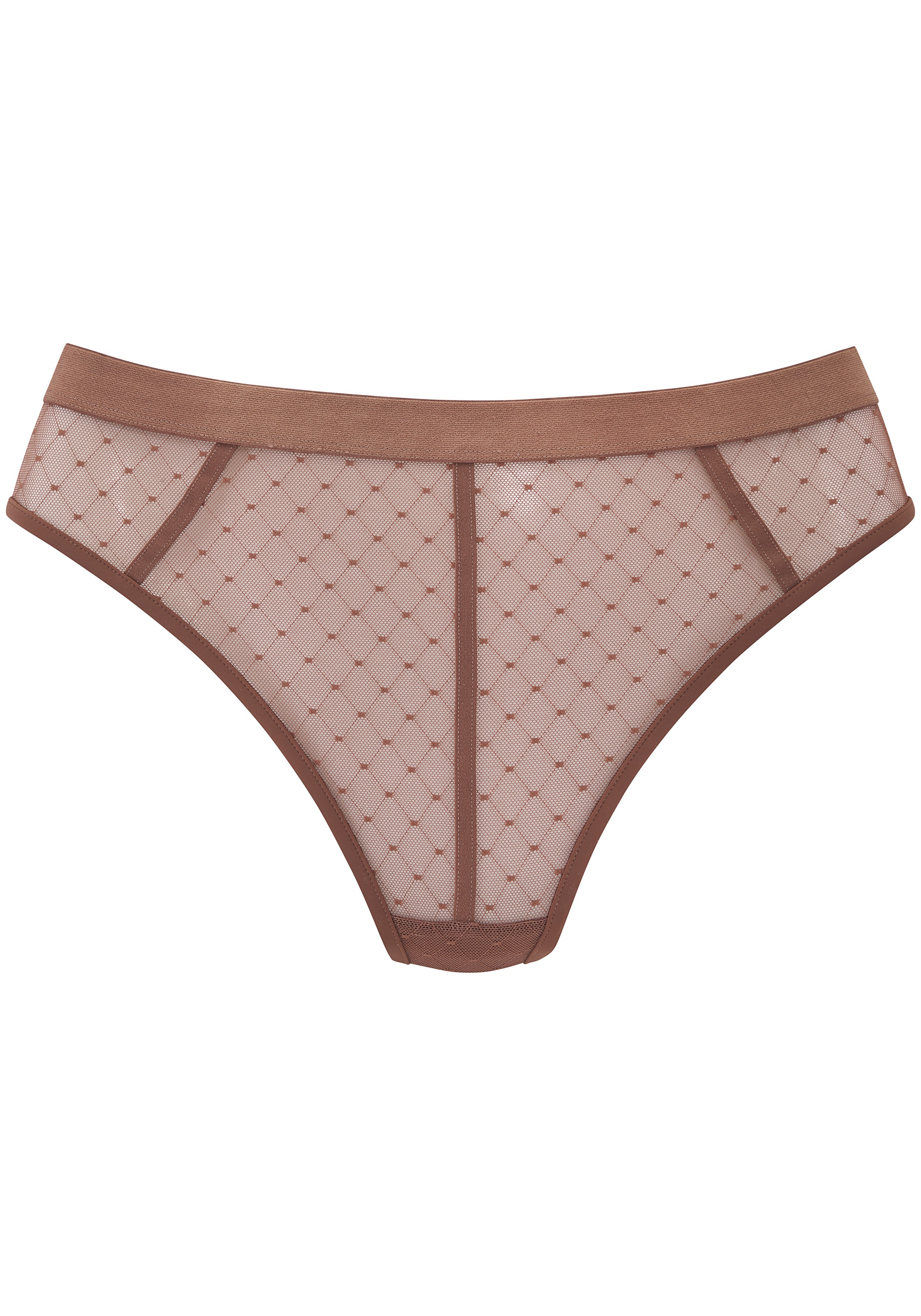 Vivance String »Ava« aus transparentem Mesh in Pünktchen-Optik, transparente Unterwäsche