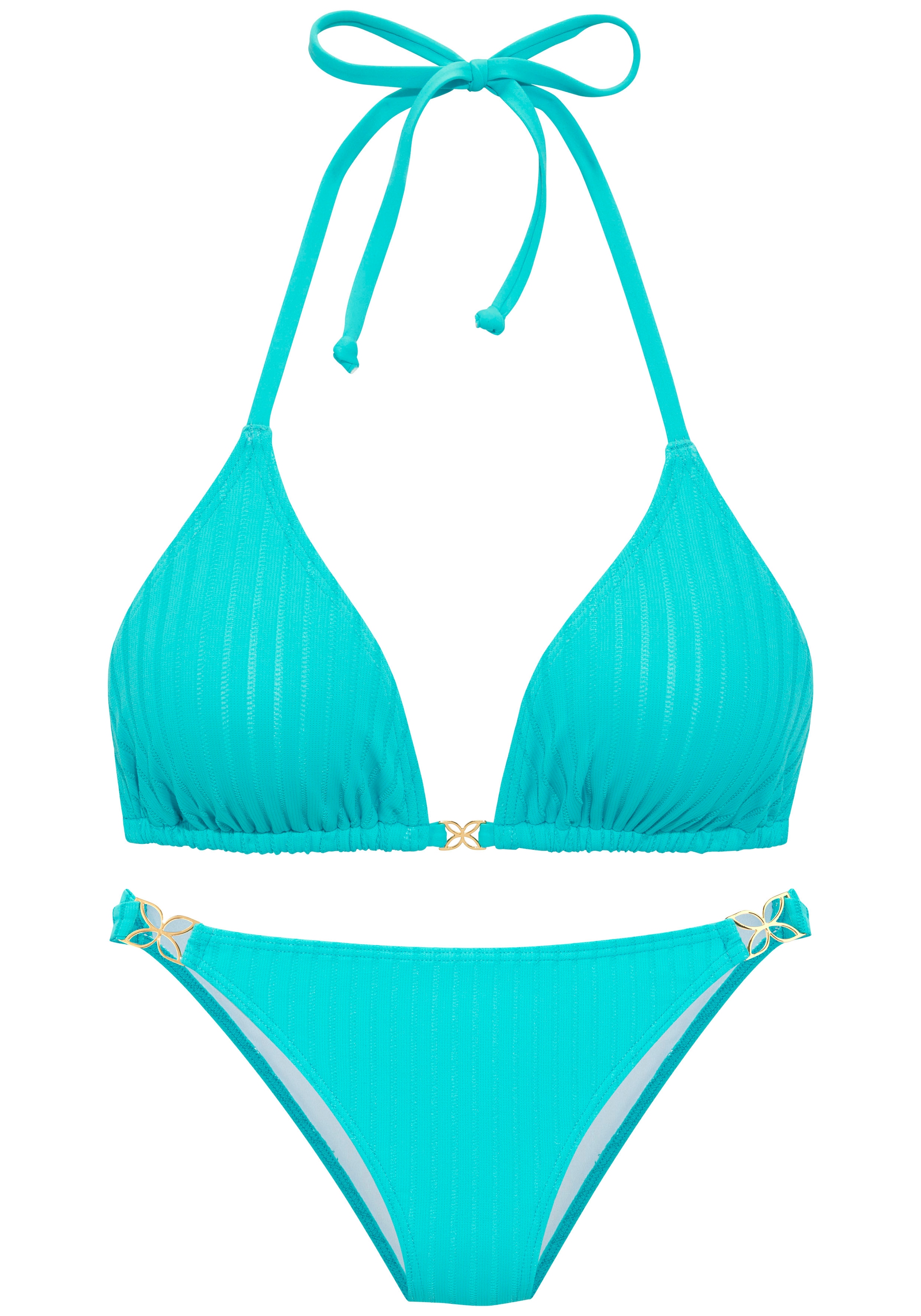 LASCANA Triangel-Bikini »Omono« mit Zierschnallen