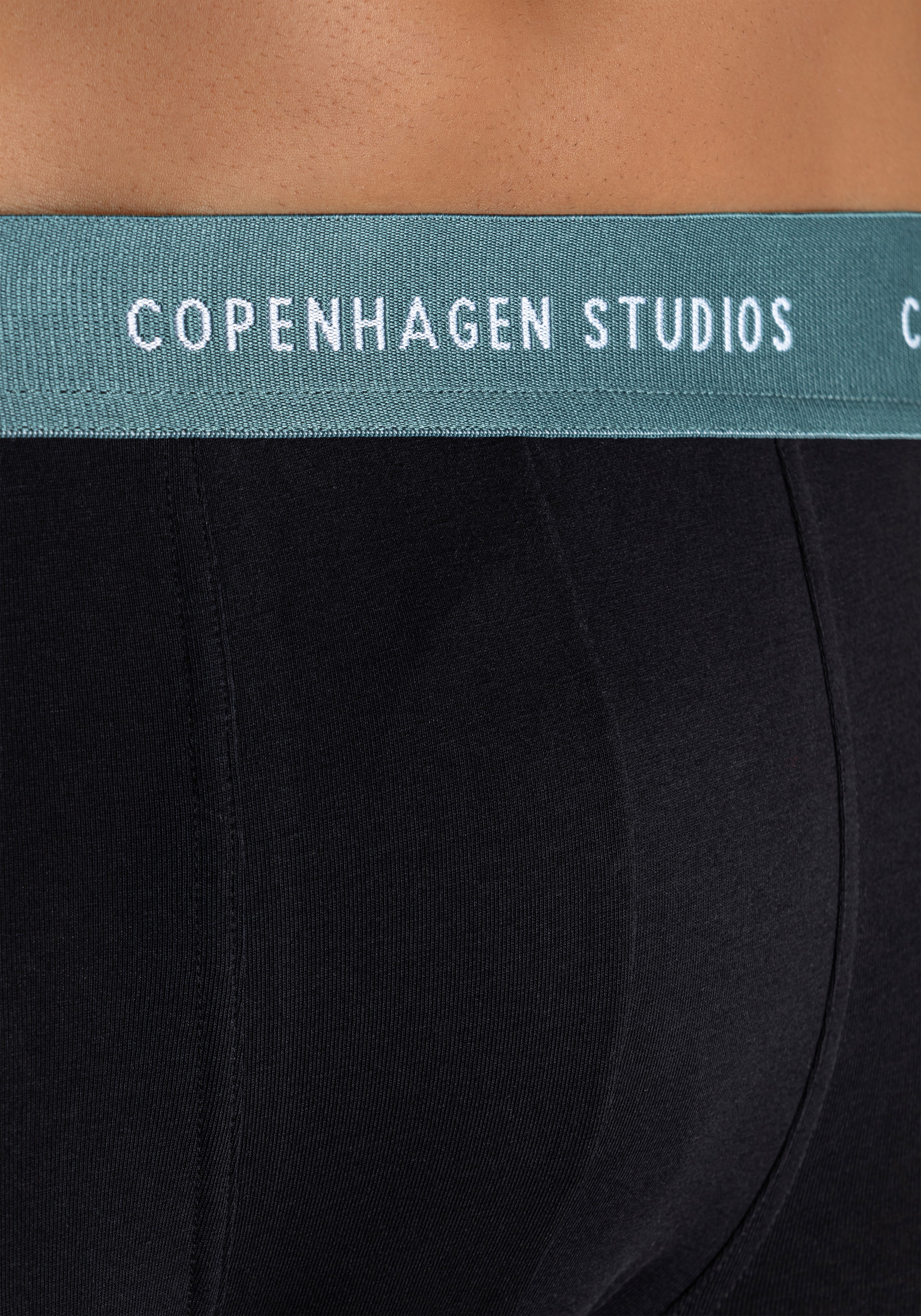 Copenhagen Studios Boxer »Boxershorts für Herren«, (3 St.), mit farbigem Logo-Bund