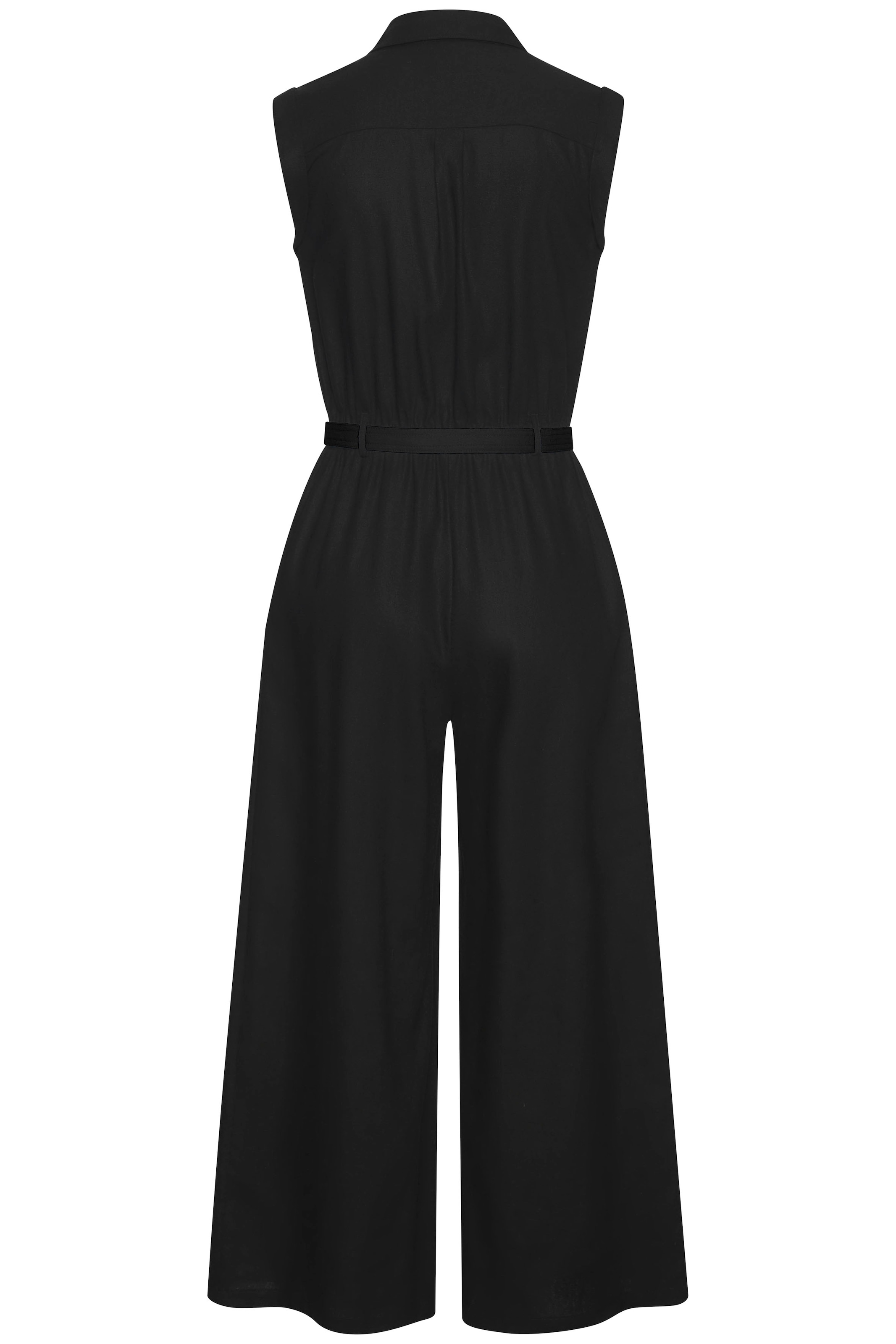 Buffalo Overall, (mit Bindegürtel), aus Leinenmix, sommerlicher Jumpsuit mit Taschen