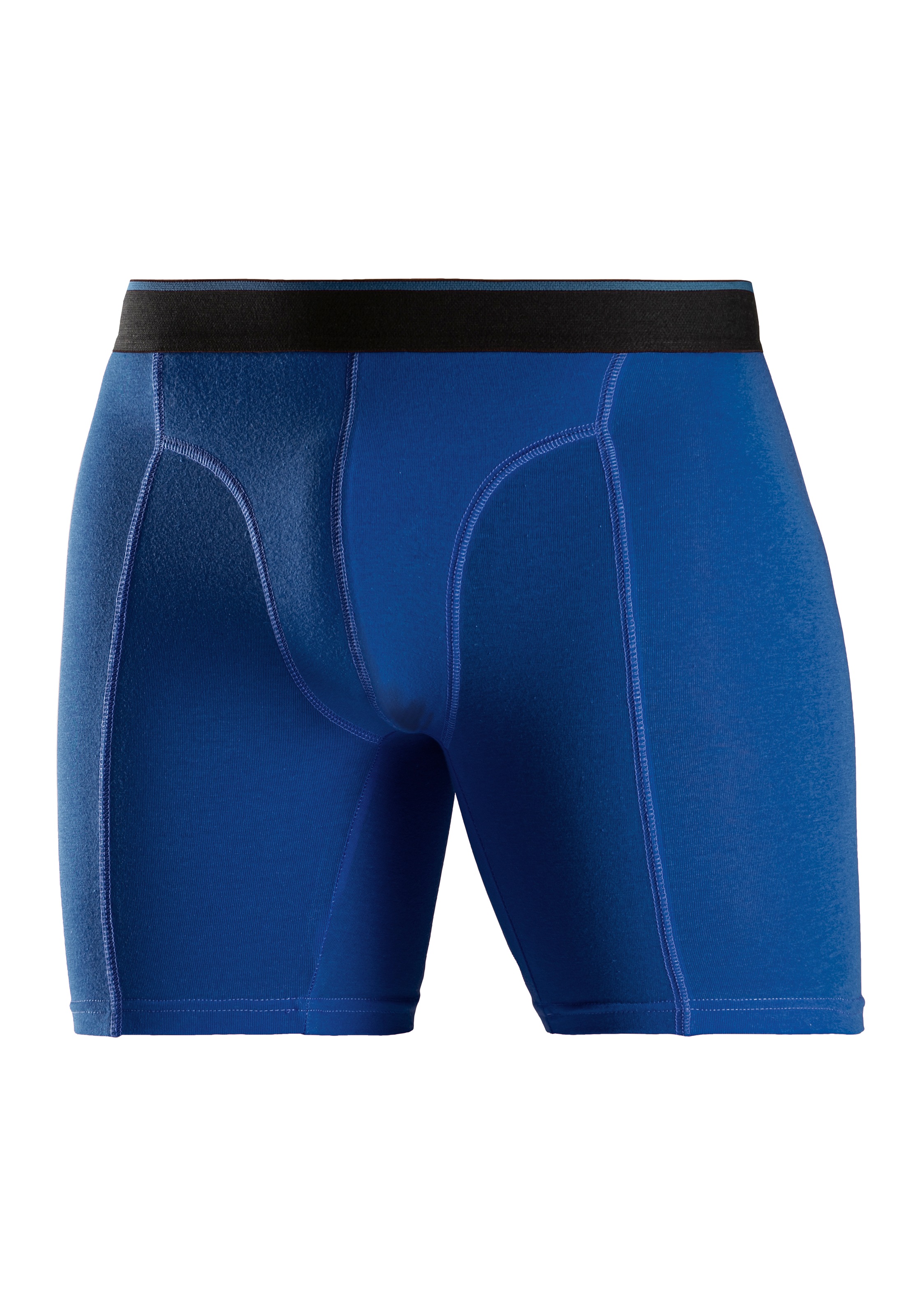 AUTHENTIC LE JOGGER Langer Boxer Packung, 5 Stk. mit zweifarbigem Webbund und längerem Bein