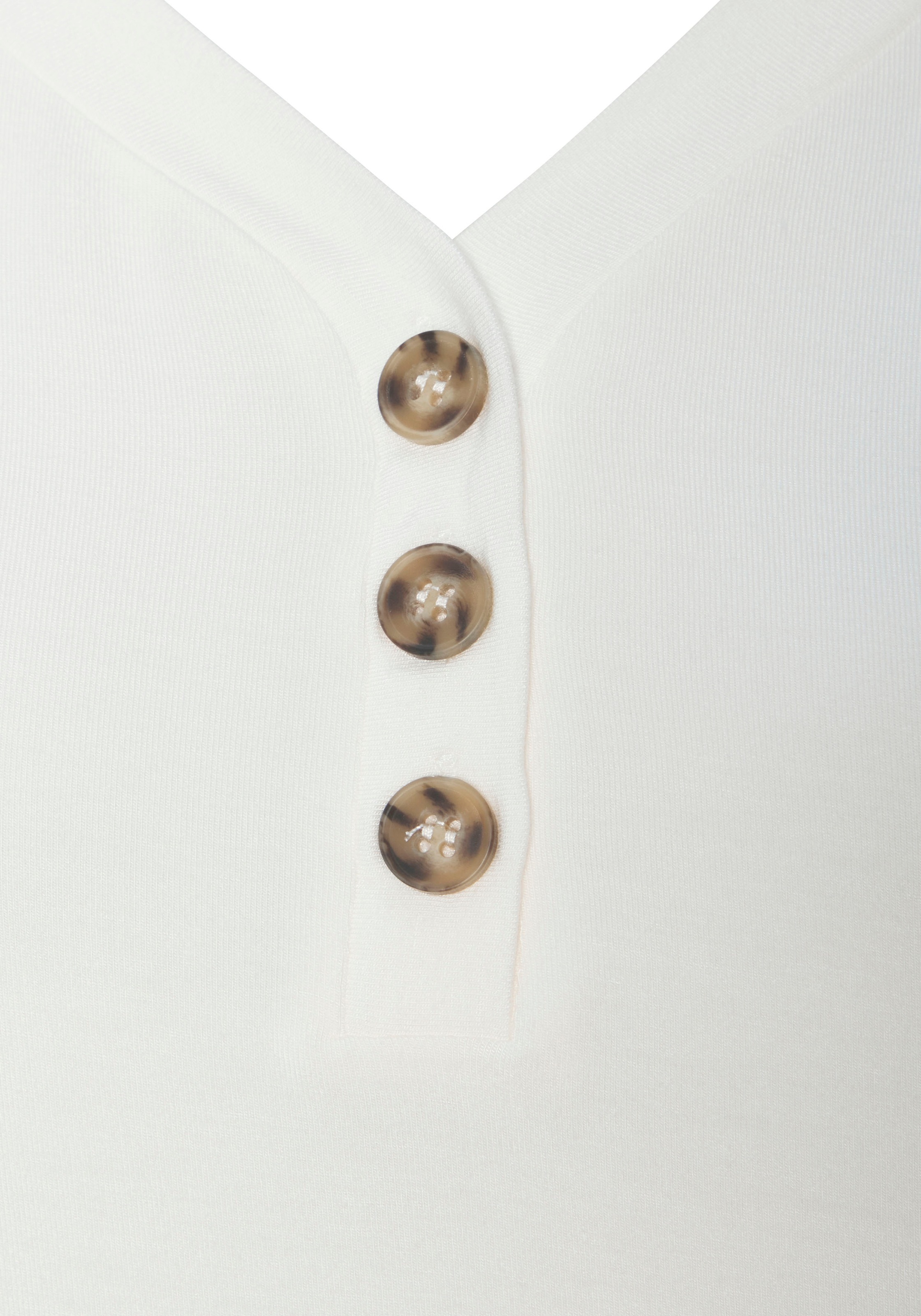 LASCANA Blusenshirt »mit Zierknopfleiste«, aus weichem Viskose-Stretch
