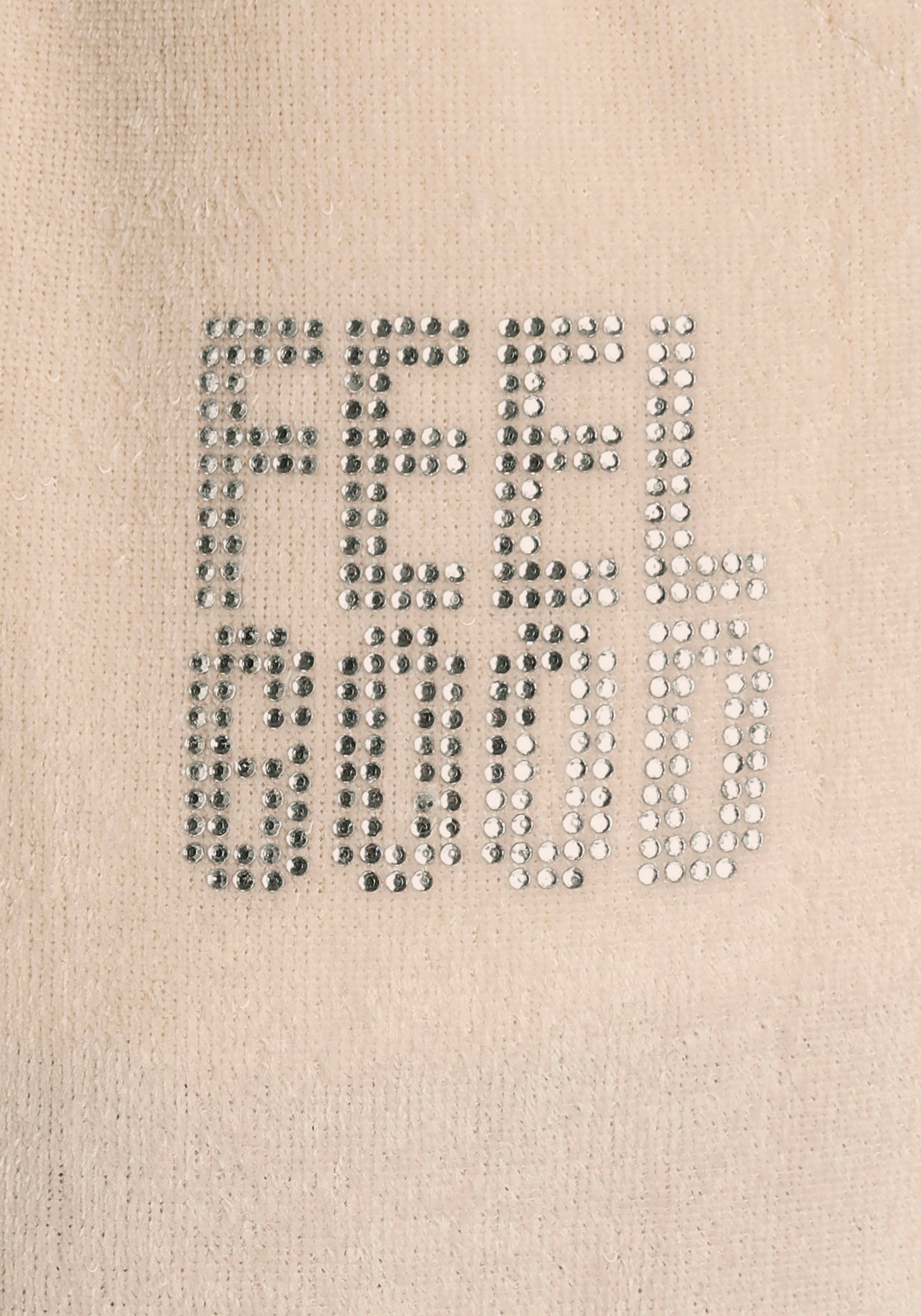 Vivance Nickihose  mit glänzendem Schmucksteinchen Wording