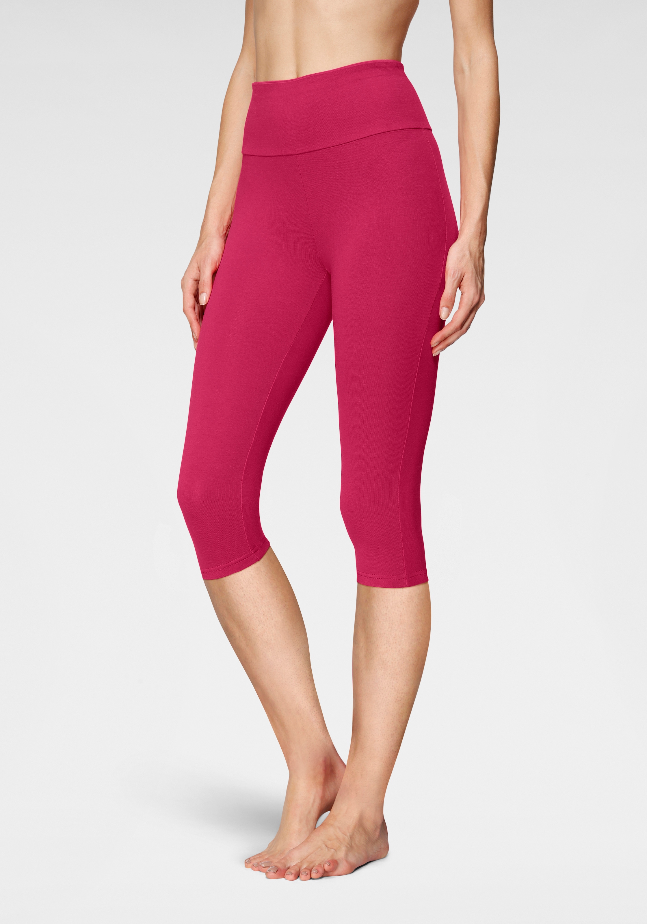 LASCANA Caprileggings, mit breitem, weichen Bündchen