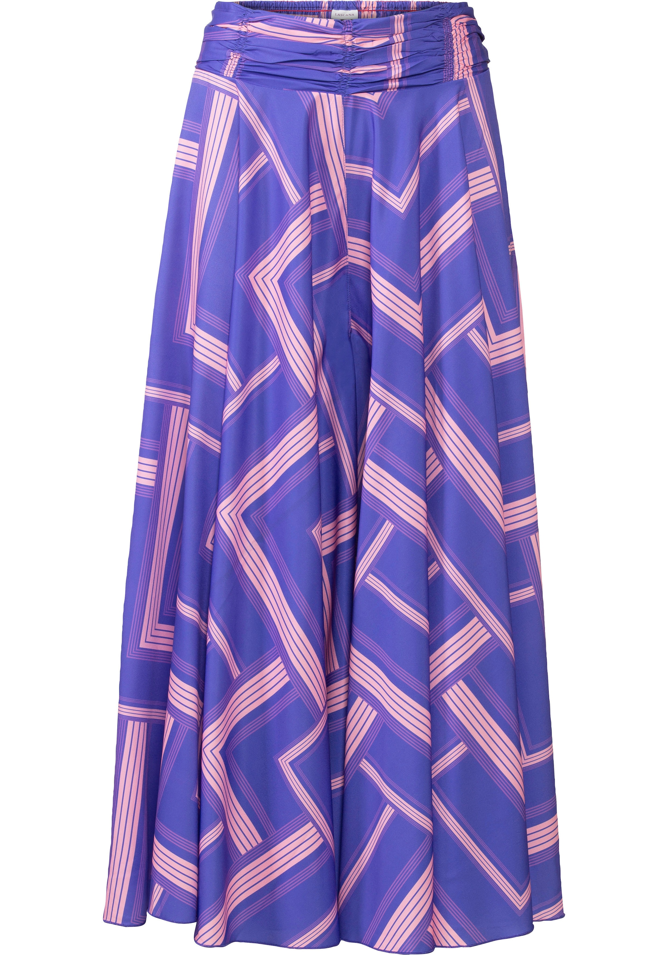 LASCANA Hosenrock, mit grafischem Druck, Culotte, extraweites Bein