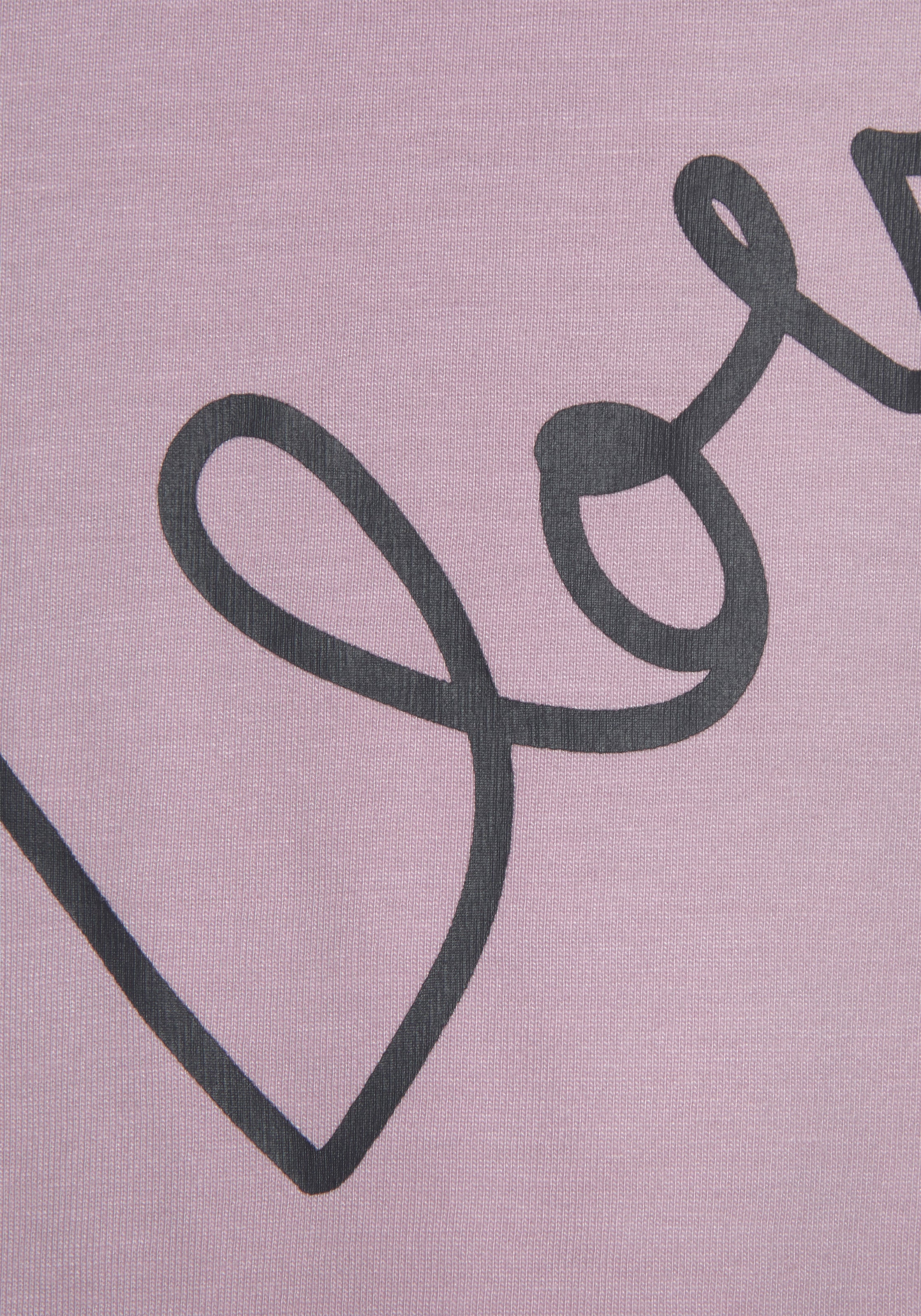 Vivance Dreams Bigshirt, mit Herzchendruck