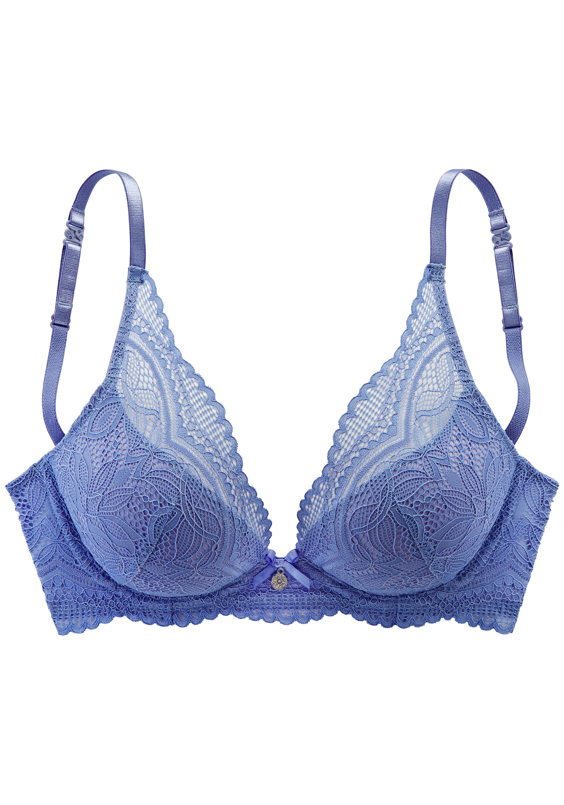 Nuance by Lascana Neckholder-BH »Vivianna« mit verschiedenen Tragevarianten, mit floraler Spitze, Dessous