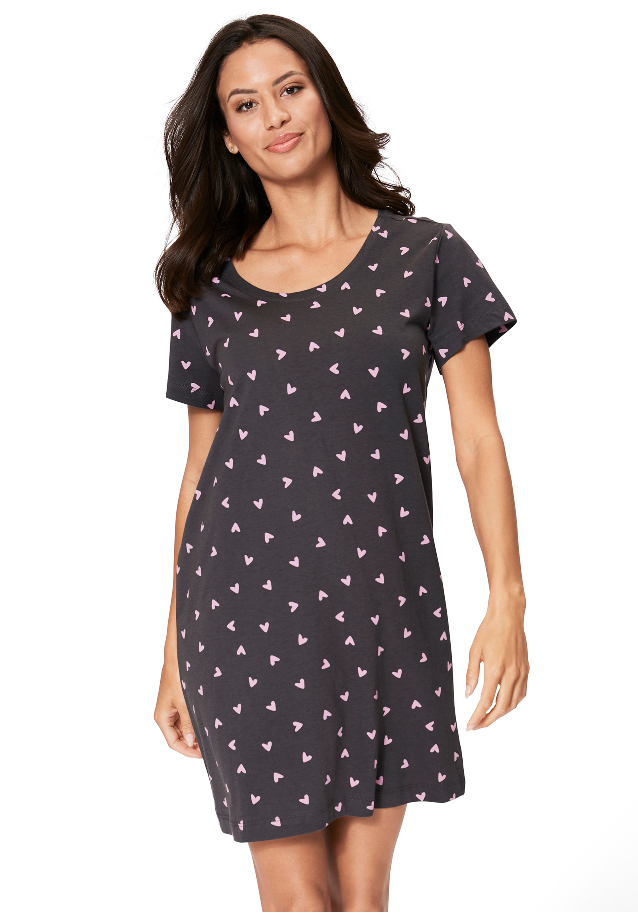s.Oliver Sleepshirt, mit Herzmotiven