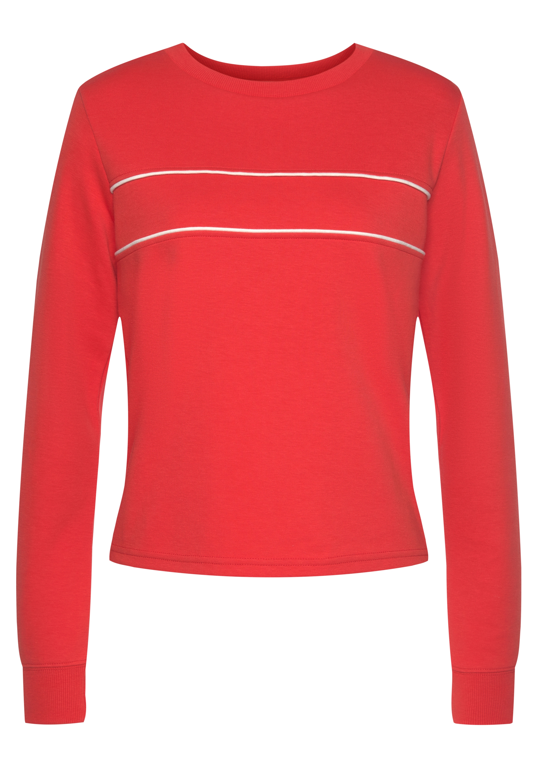 H.I.S Sweatshirt, mit Piping auf der Brust, Loungewear