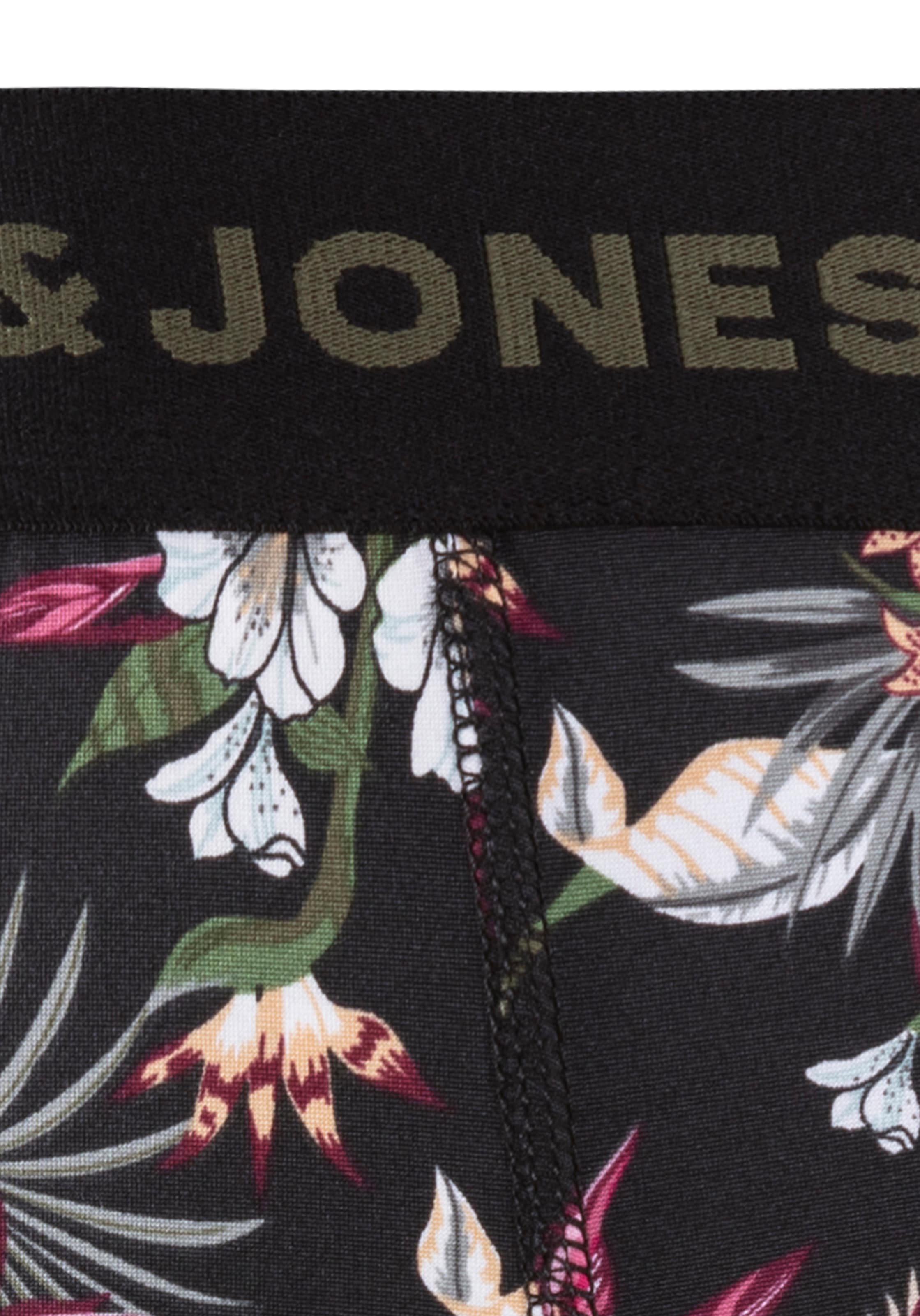 Jack & Jones Trunk »JACFLOWER aus Microfaserqualität und schnelltrocknendem Material« Packung, 3 Stk. unifarben mit Farbeinsatz, modisch, eng anliegend, Microfaser