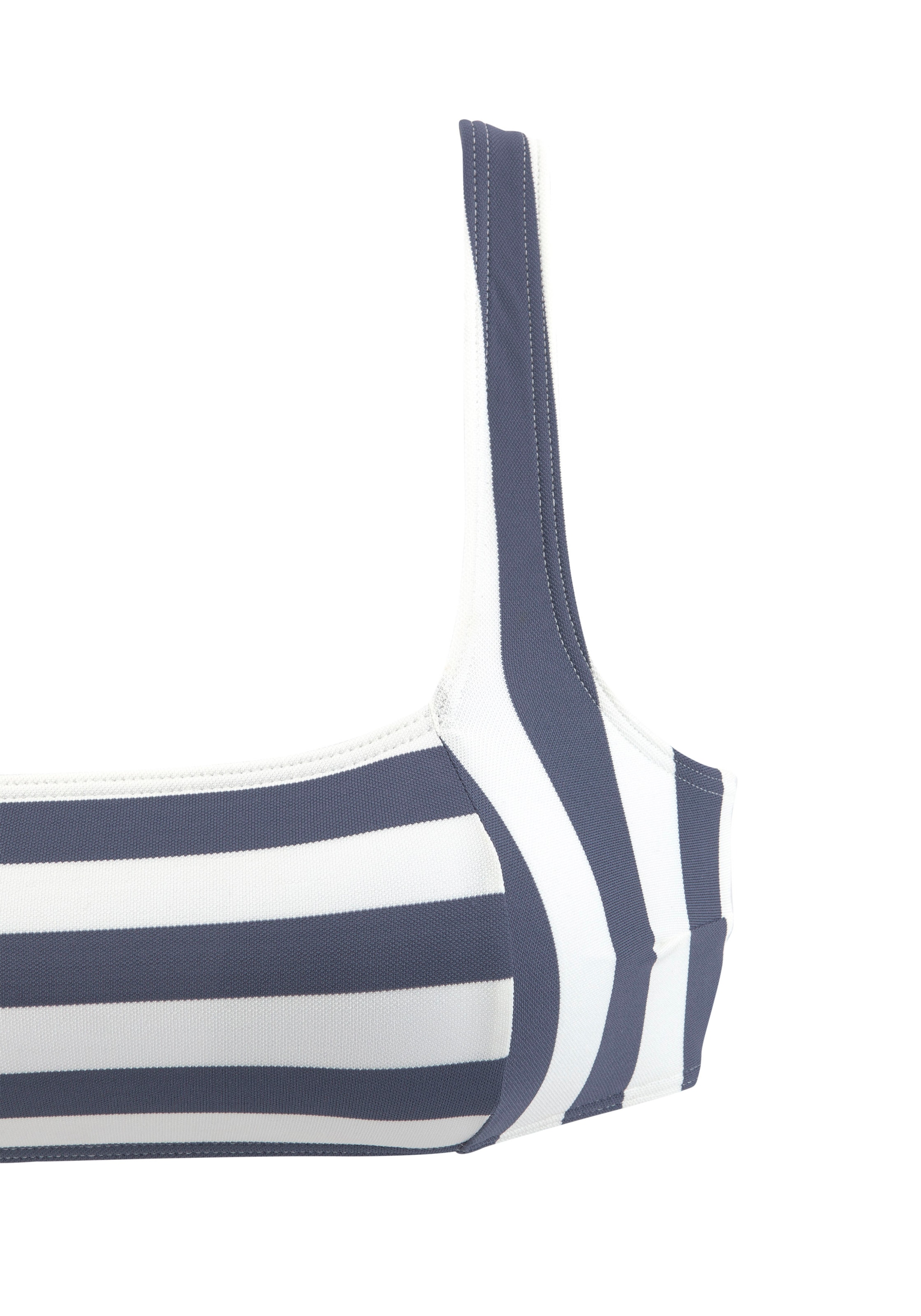 Venice Beach Bustier-Bikini, mit gewebten Streifen