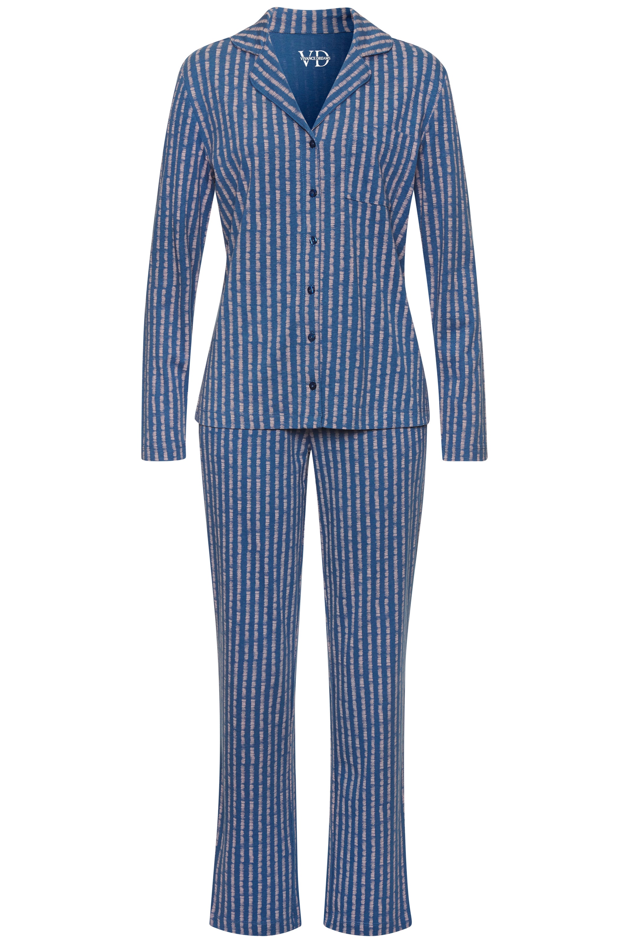 Vivance Dreams Pyjama Set, 2 tlg. Mit schönem Muster