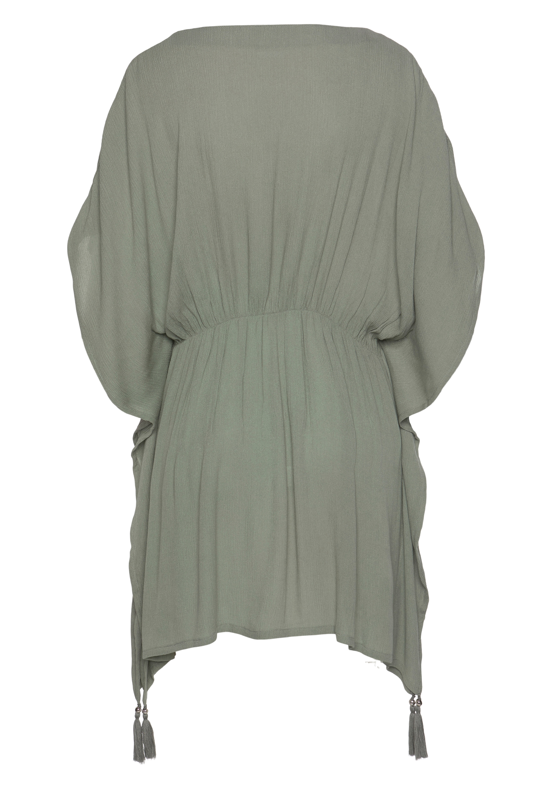 LASCANA Tunika, aus gekreppter Viskose, Blusenkleid, Strandmode, transparent