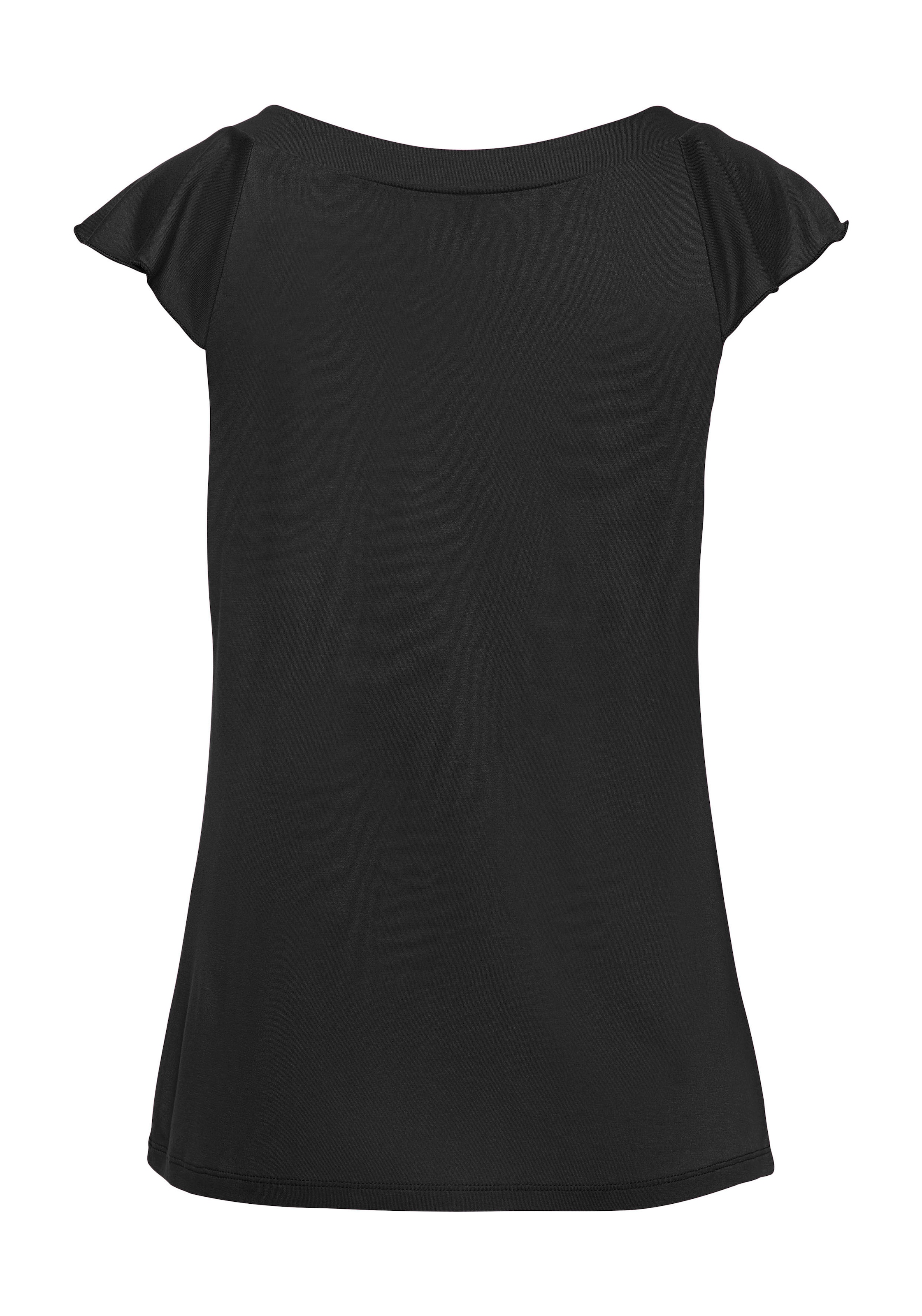 Vivance Rundhalsshirt, mit verspielten Volants aus weichem Jersey, sommerlich