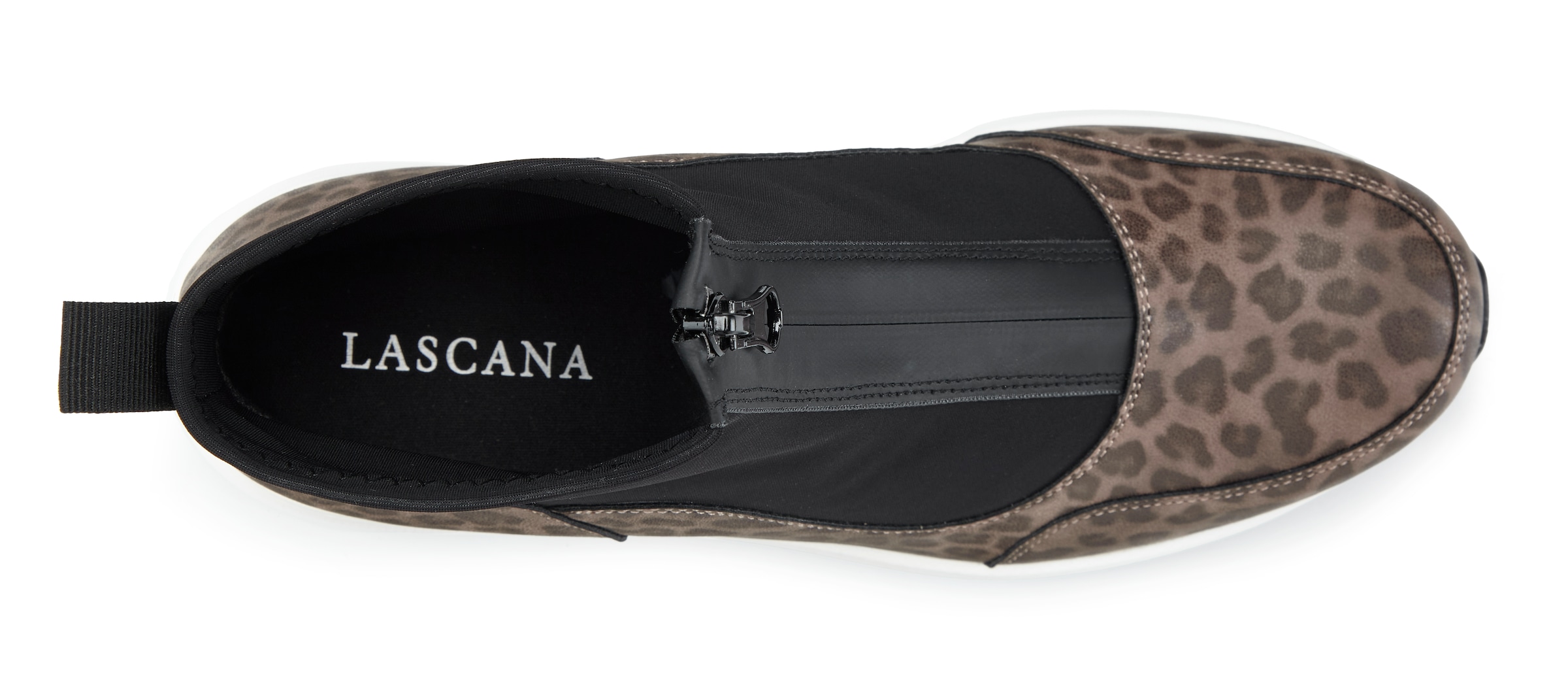 LASCANA Stiefelette »Sneaker, Keilstiefelette, Freizeitschuh«  NEU mit innenliegendem Keilabsatz und Frontreißverschluss VEGAN