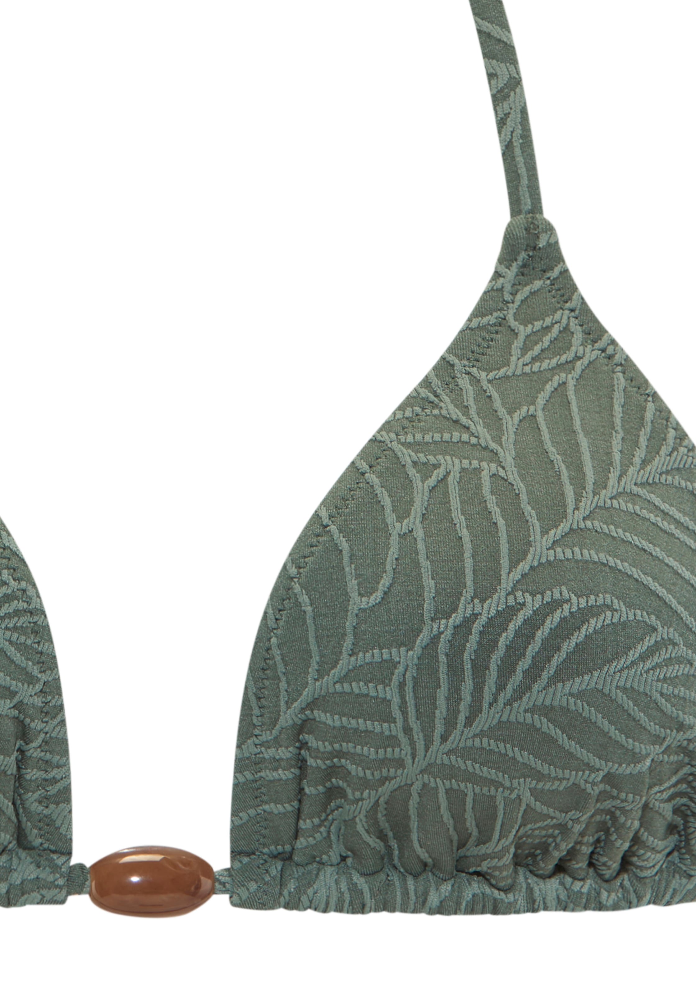 LASCANA Triangel-Bikini-Top »Fay« aus eleganter Strukturware