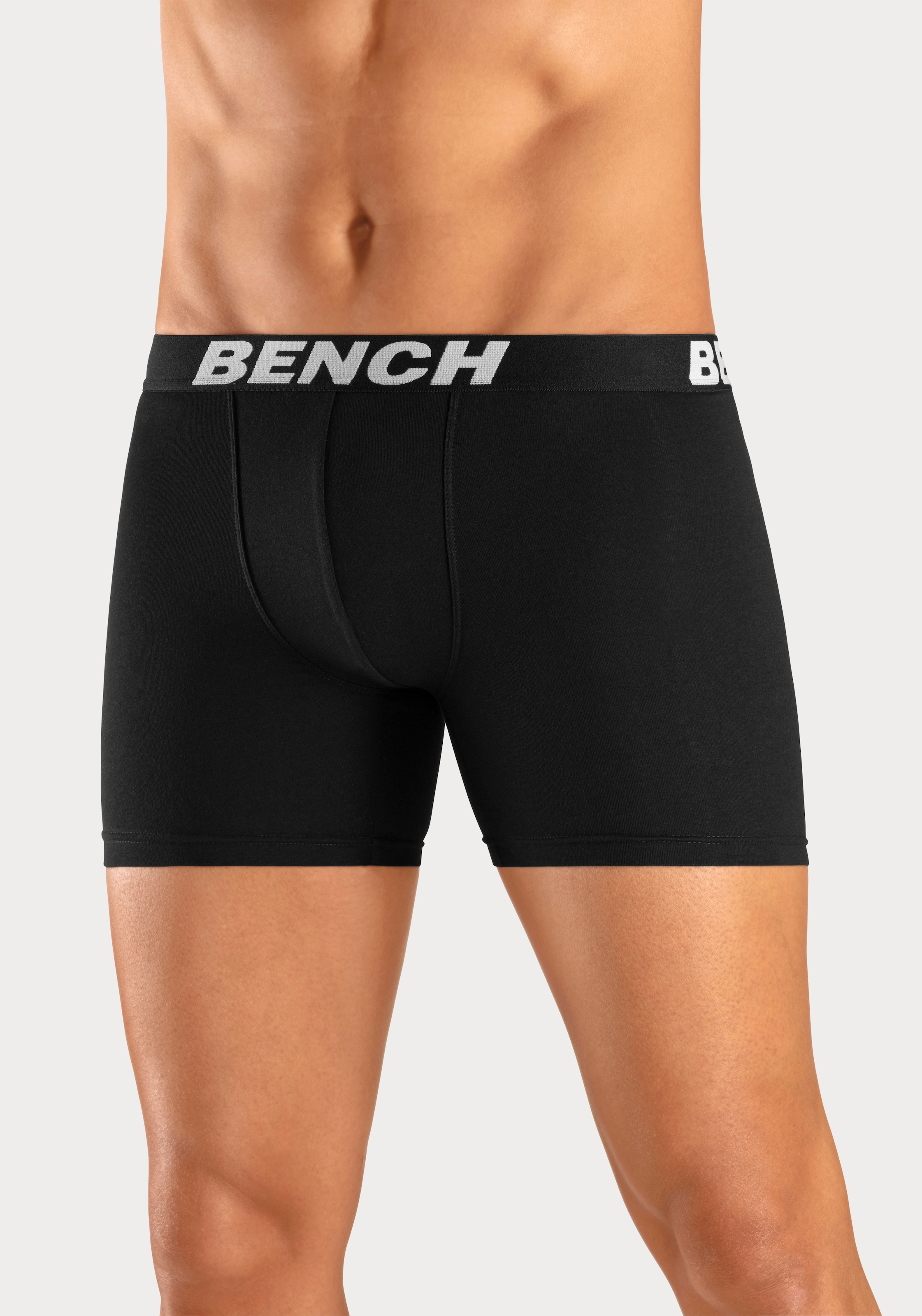 Bench. Boxer »Boxershorts für Herren«, (Packung, 4 St.), mit längerer Beinform aus Baumwollmischung