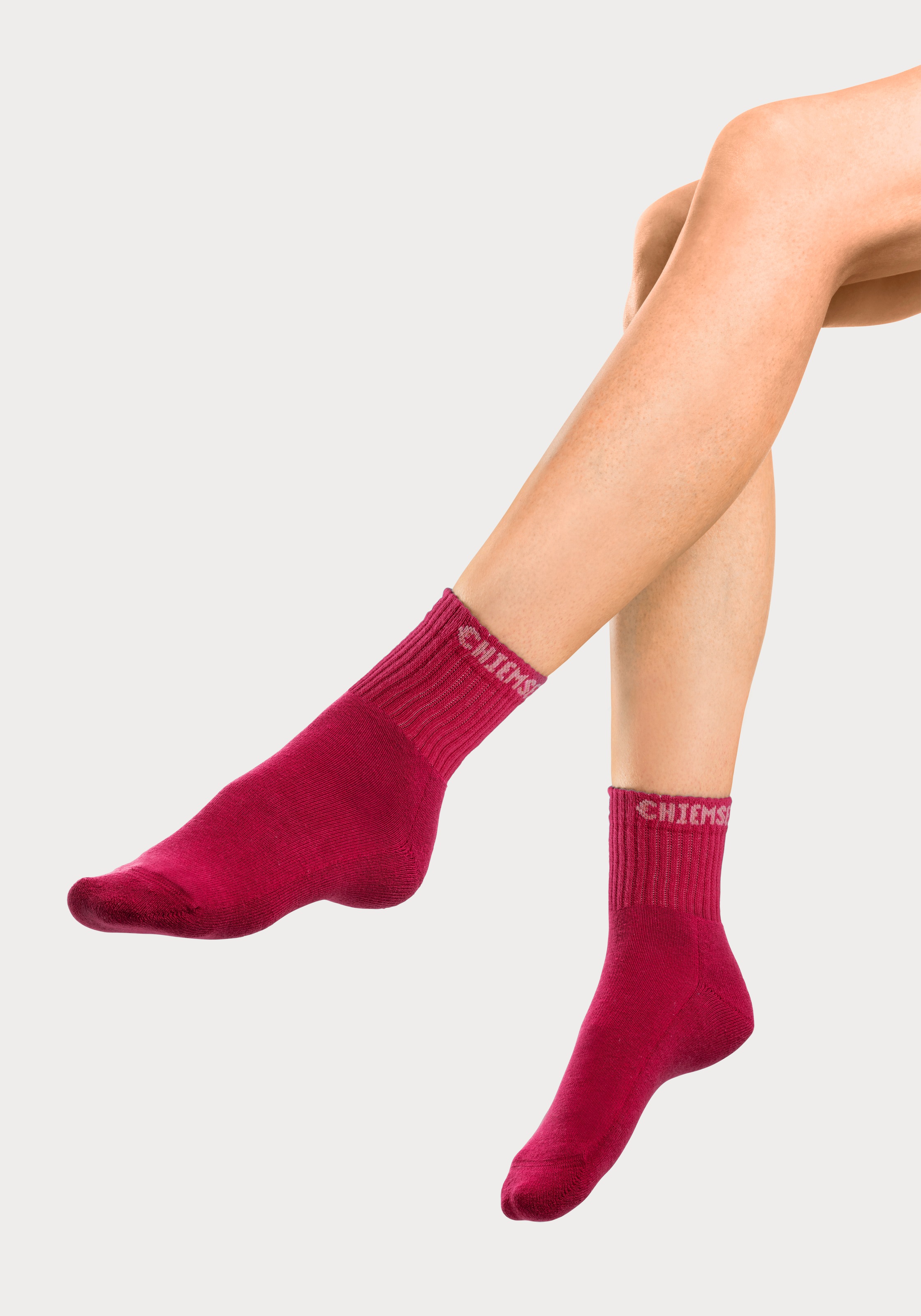 Chiemsee Kurzsocken, (Packung, 6 Paar), mit eingestricktem Markennamen