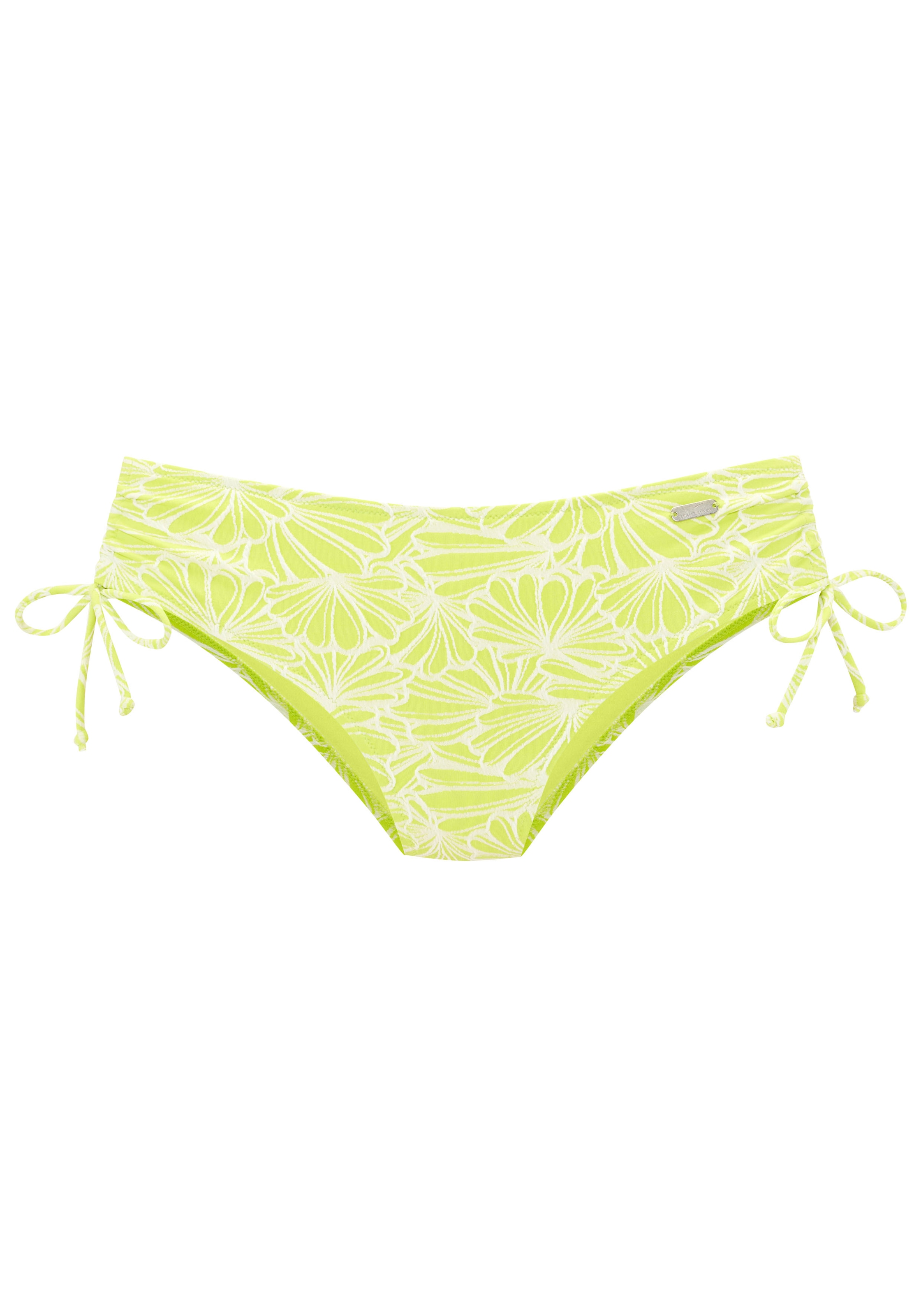 Venice Beach Bikini-Hose »Peony«, in höherer Schnittform und modischer Strukturware