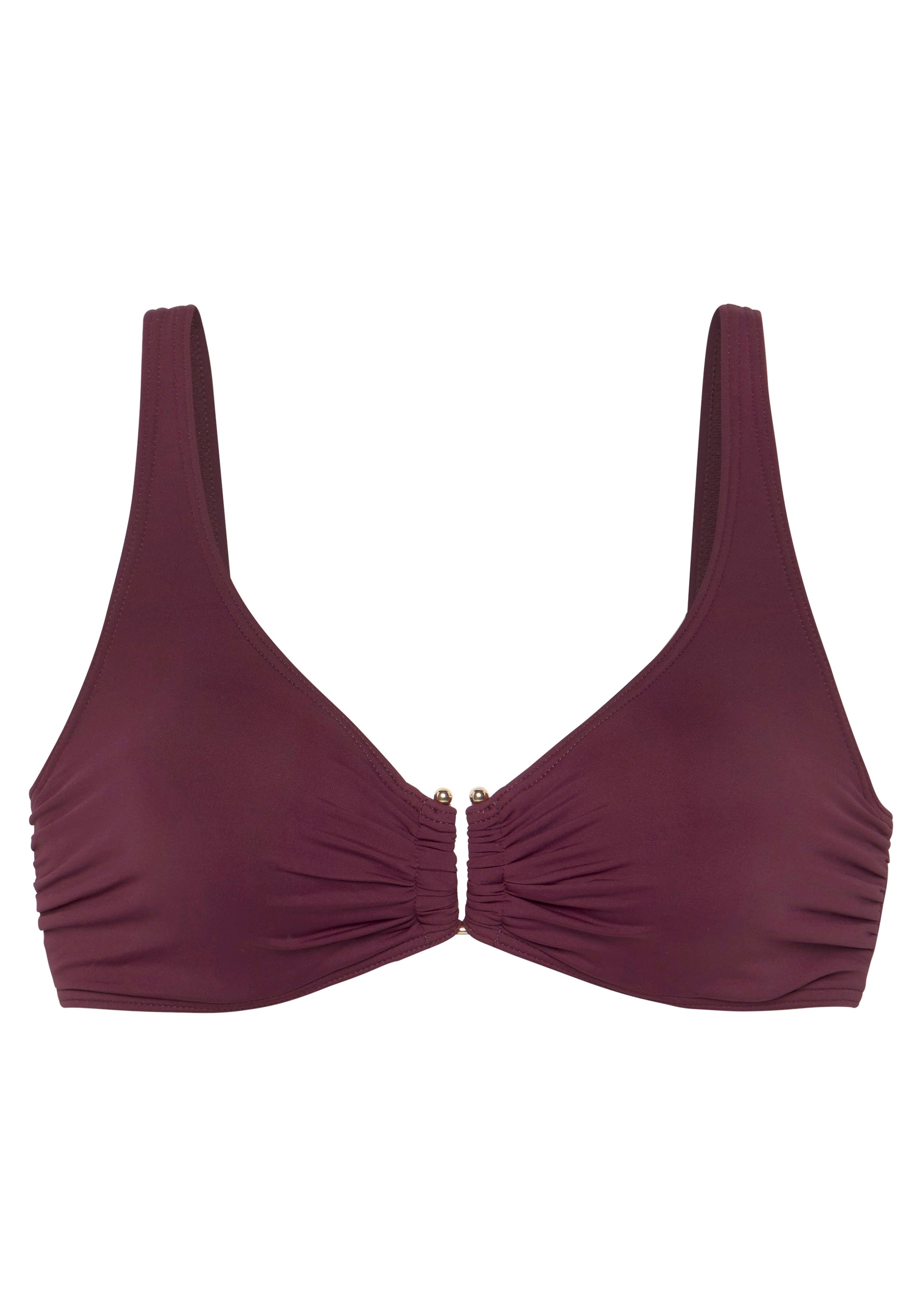 LASCANA Bügel-Bikini-Top »Italy«, mit goldfarbigen Accessoire