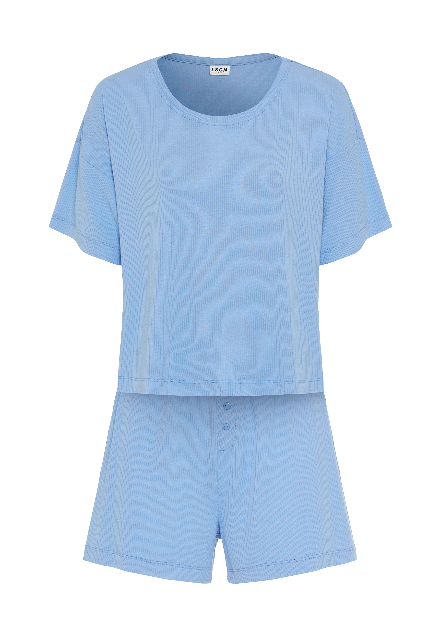 LSCN by LASCANA Shorty 2 tlg. mit Zierknopfleiste an der Hose