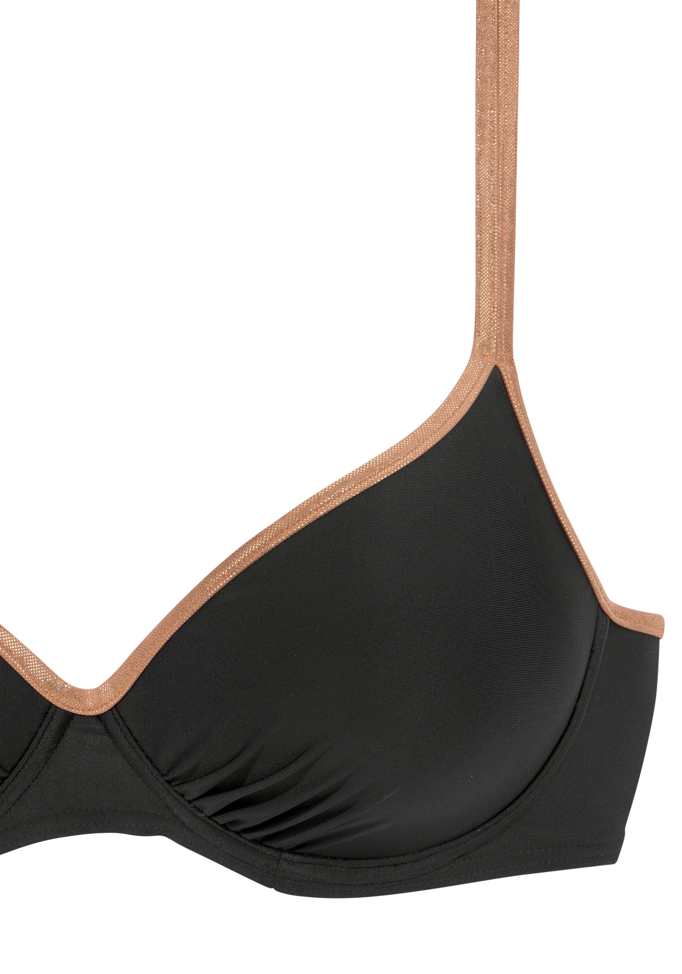 Bruno Banani Bügel-Bikini-Top »Milano«, mit kupferfarbenen Paspeln