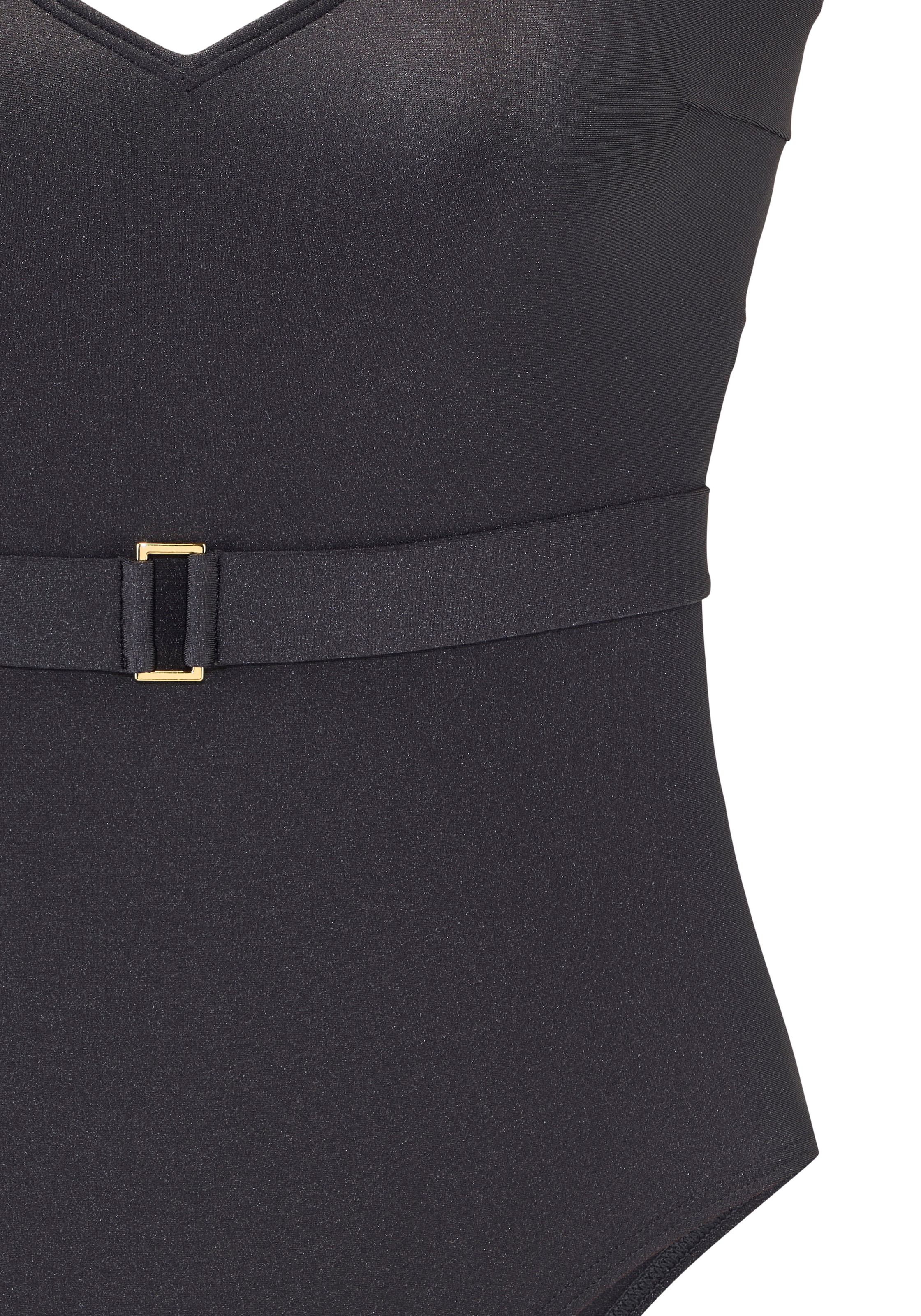 LASCANA Badeanzug Mit goldfarbener Schnalle