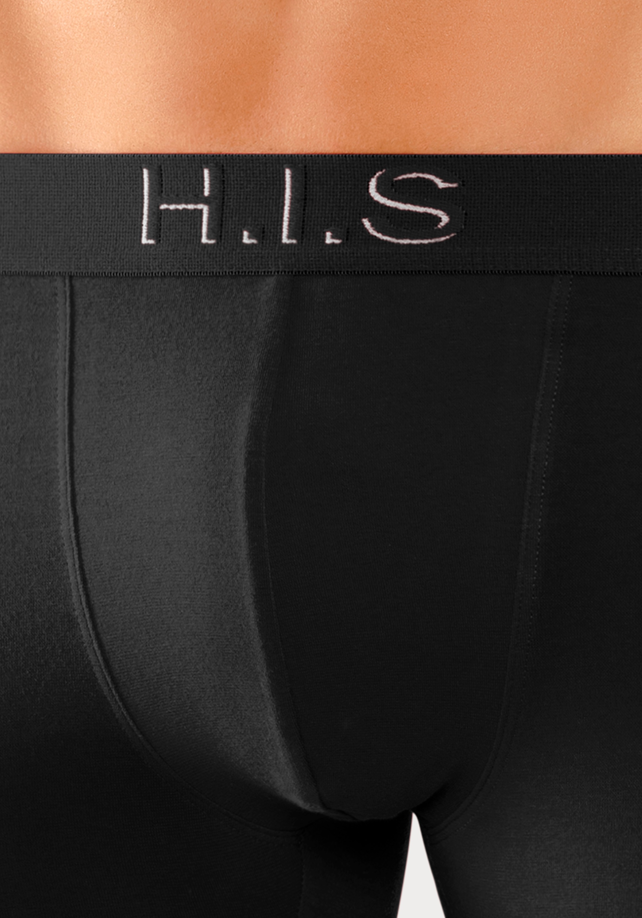 H.I.S Boxer »Boxershorts für Herren«, (Packung, 5 St.), Logo Webbund mit 3D Effekt