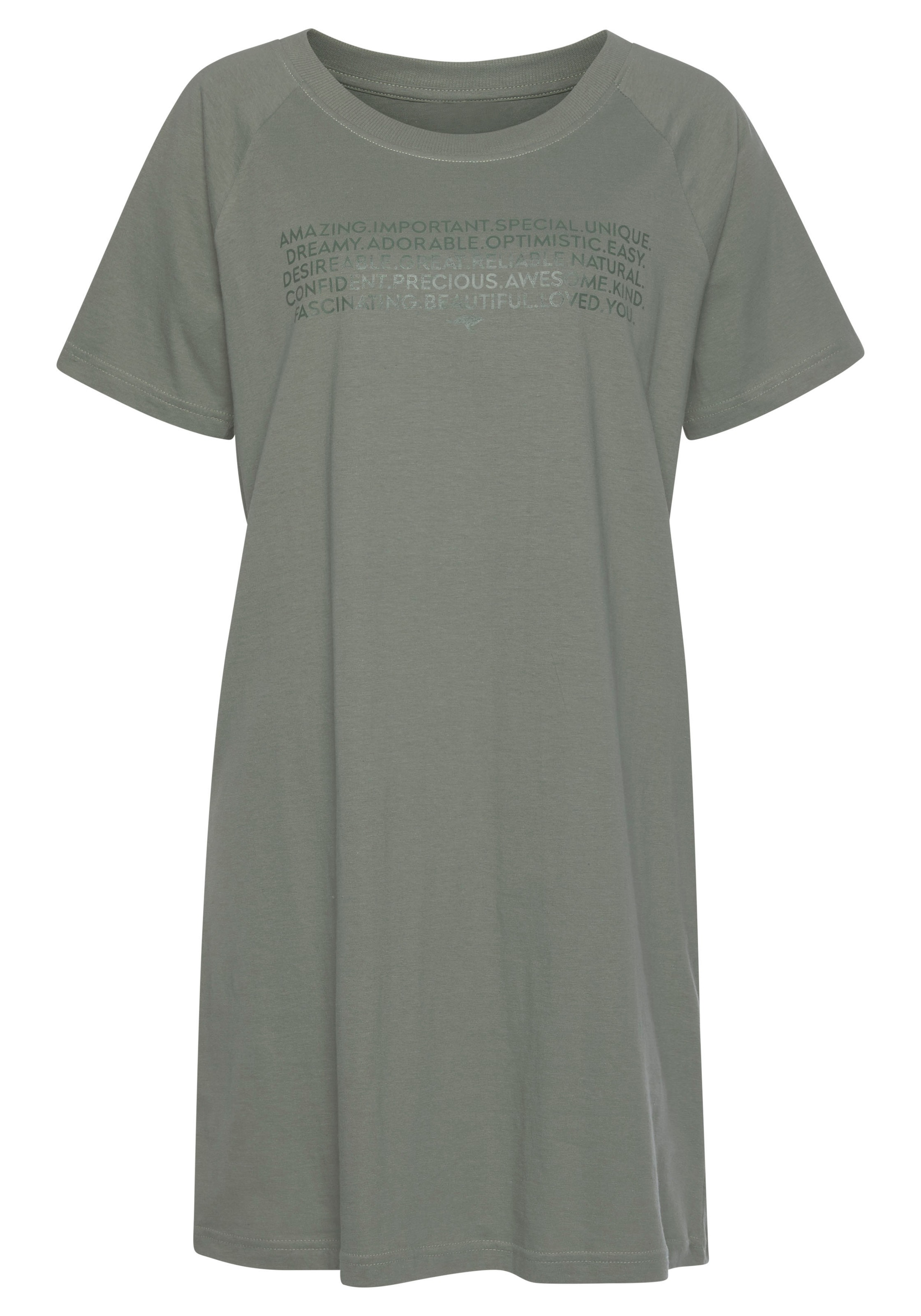 KangaROOS Bigshirt, mit » online kaufen Lingerie Unterwäsche LASCANA & | Slogan-Frontdruck Bademode