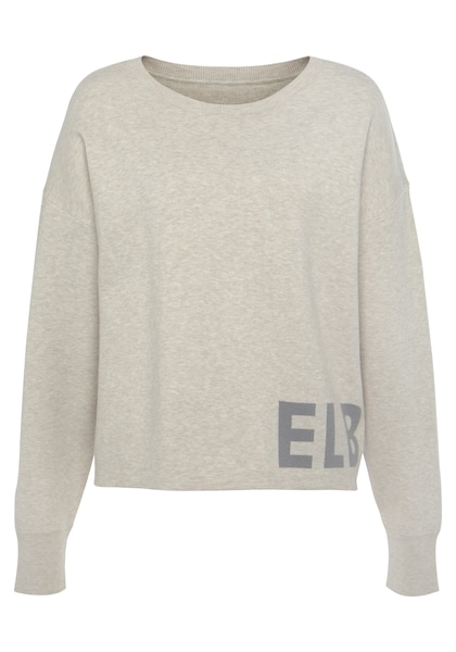 Elbsand Strickpullover »-Loungesweatshirt«, mit eingestricktem Logo