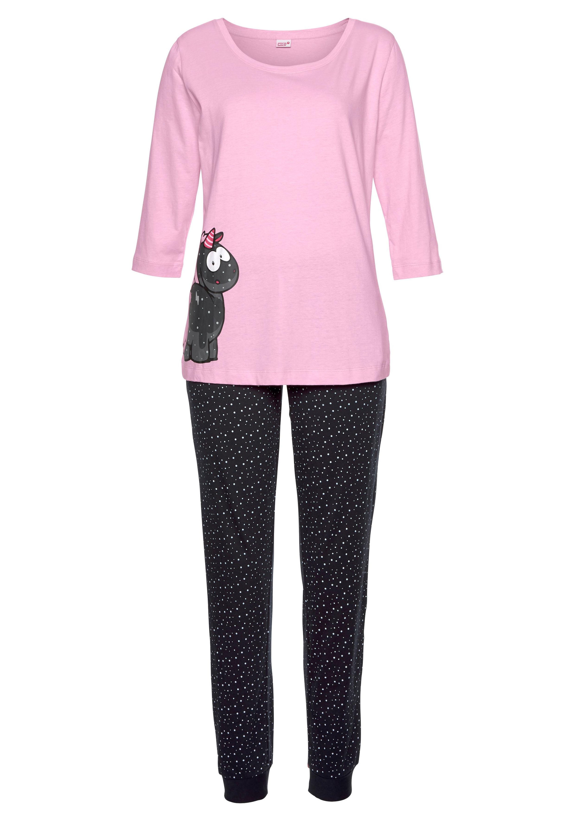 NICI Pyjama, (2 tlg., 1 » Einhorn-Print Bademode, gepunkteter LASCANA | mit Schlafhose Unterwäsche online und Stück), & kaufen Lingerie