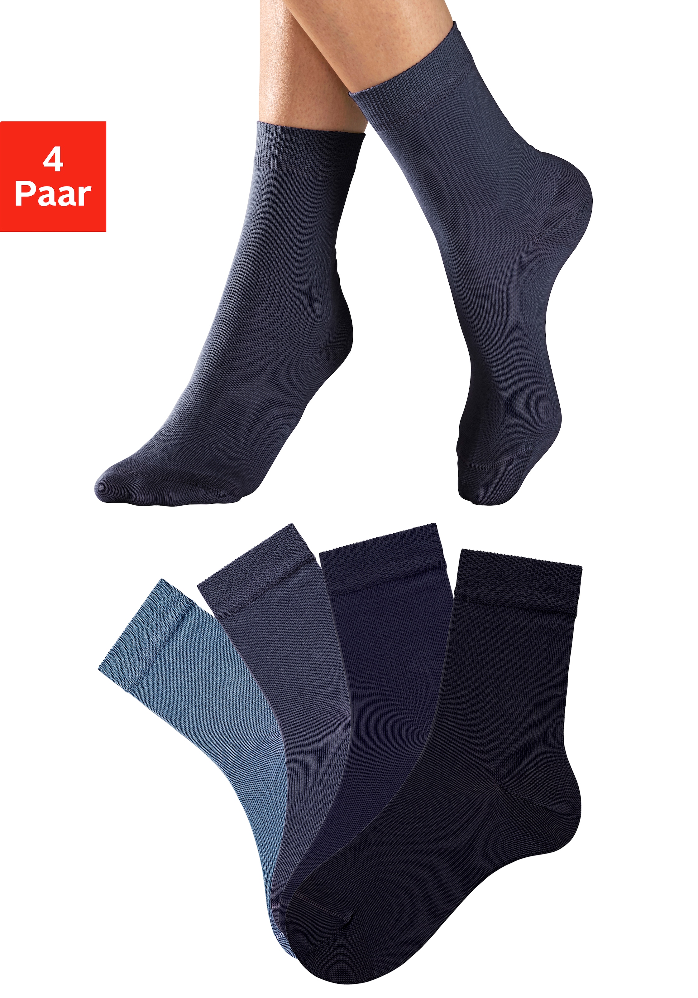 H.I.S Socken, (Set, 4 Paar), in unterschiedlichen Farbzusammenstellungen »  LASCANA | Bademode, Unterwäsche & Lingerie online kaufen | Lange Socken