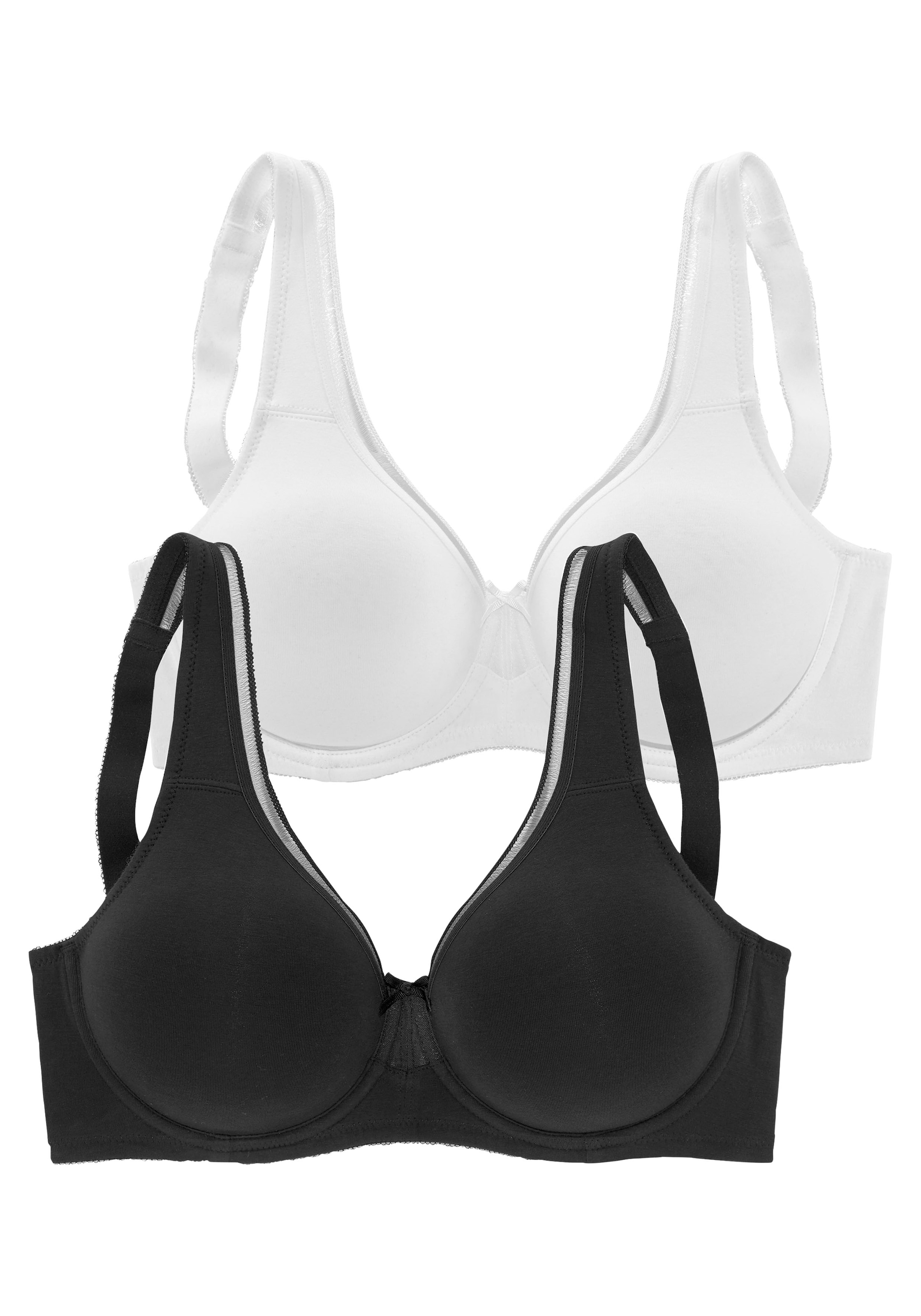 petite fleur Minimizer-BH, | kaufen Unterwäsche LASCANA (Packung, Cups, online Stück), Dessous Basic 2 nahtlosen Baumwolle & » mit ungefütterten Lingerie aus Bademode