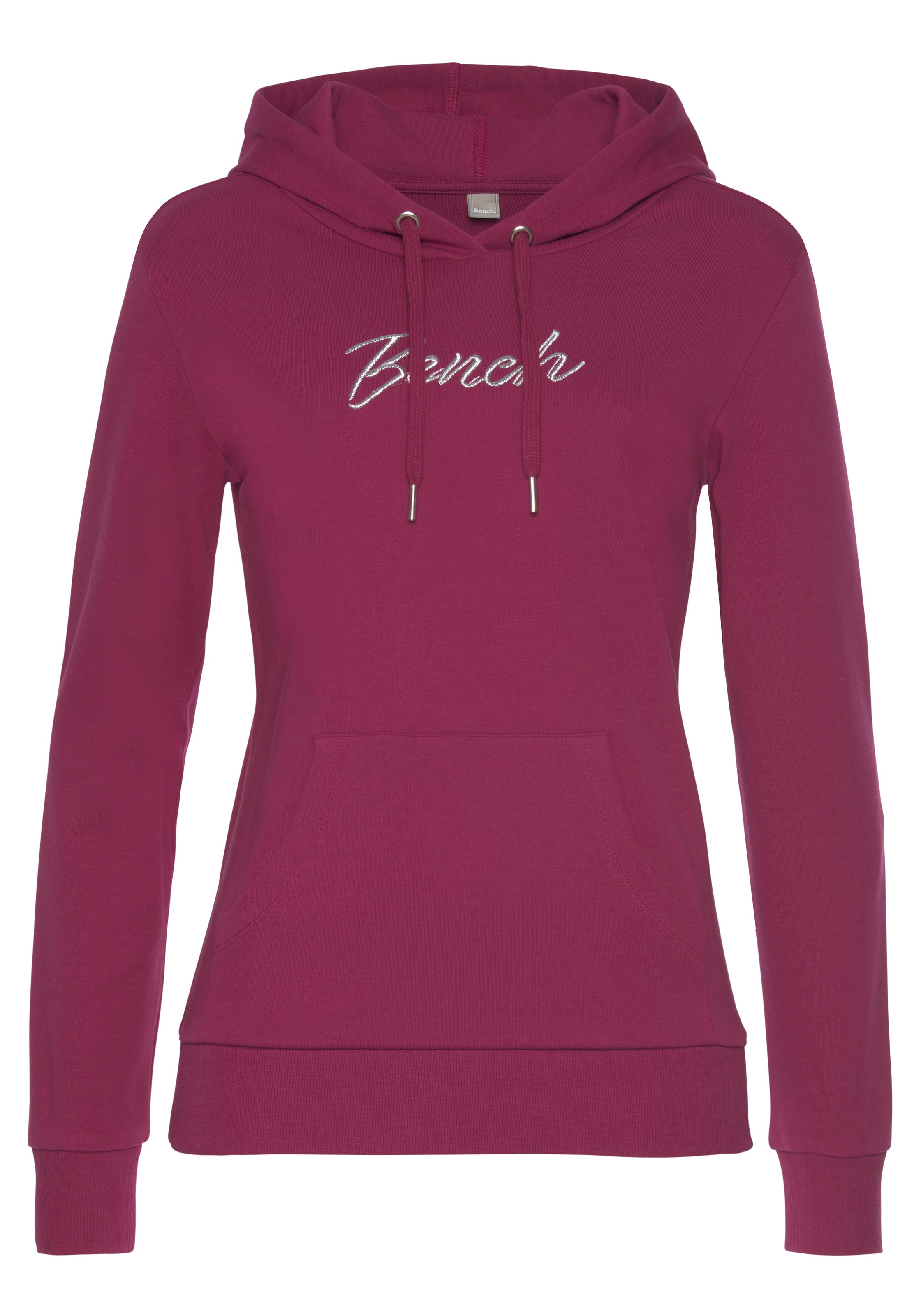 Bench. Loungewear Hoodie, mit glänzender Logostickerei, Loungeanzug