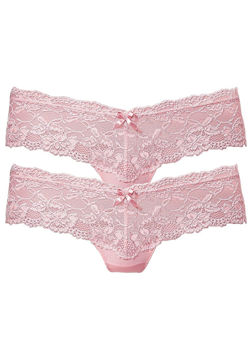 Vivance Panty, (Packung, 2 Stück), aus elastischer Spitze, sexy Dessous