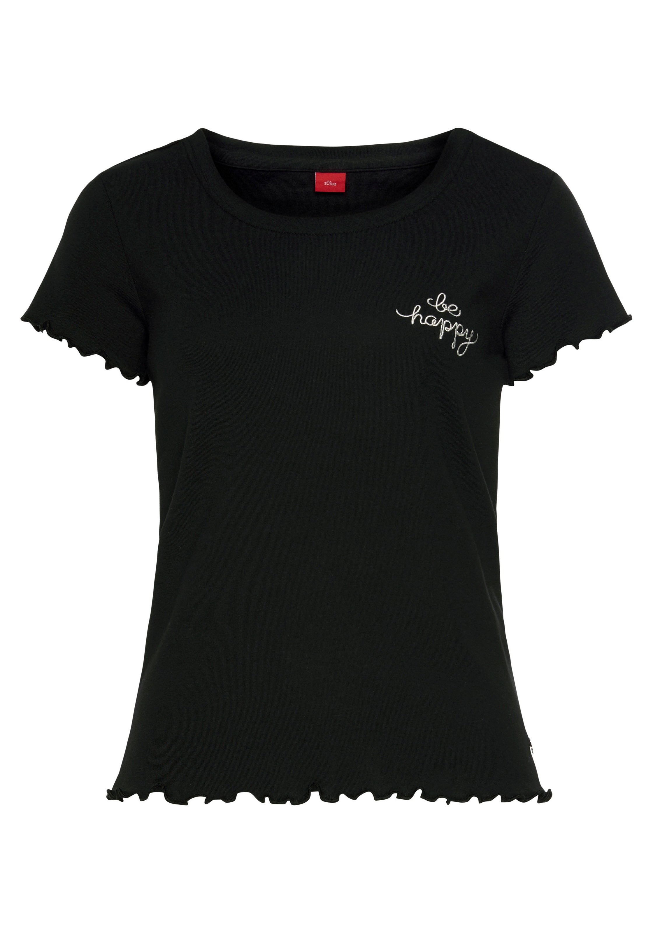 s.Oliver T-Shirt, LASCANA & mit Kräuselsaum Lingerie Unterwäsche online » kaufen | Bademode