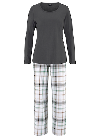 Arizona Pyjama, (2 tlg., 1 Stück), mit Karomuster