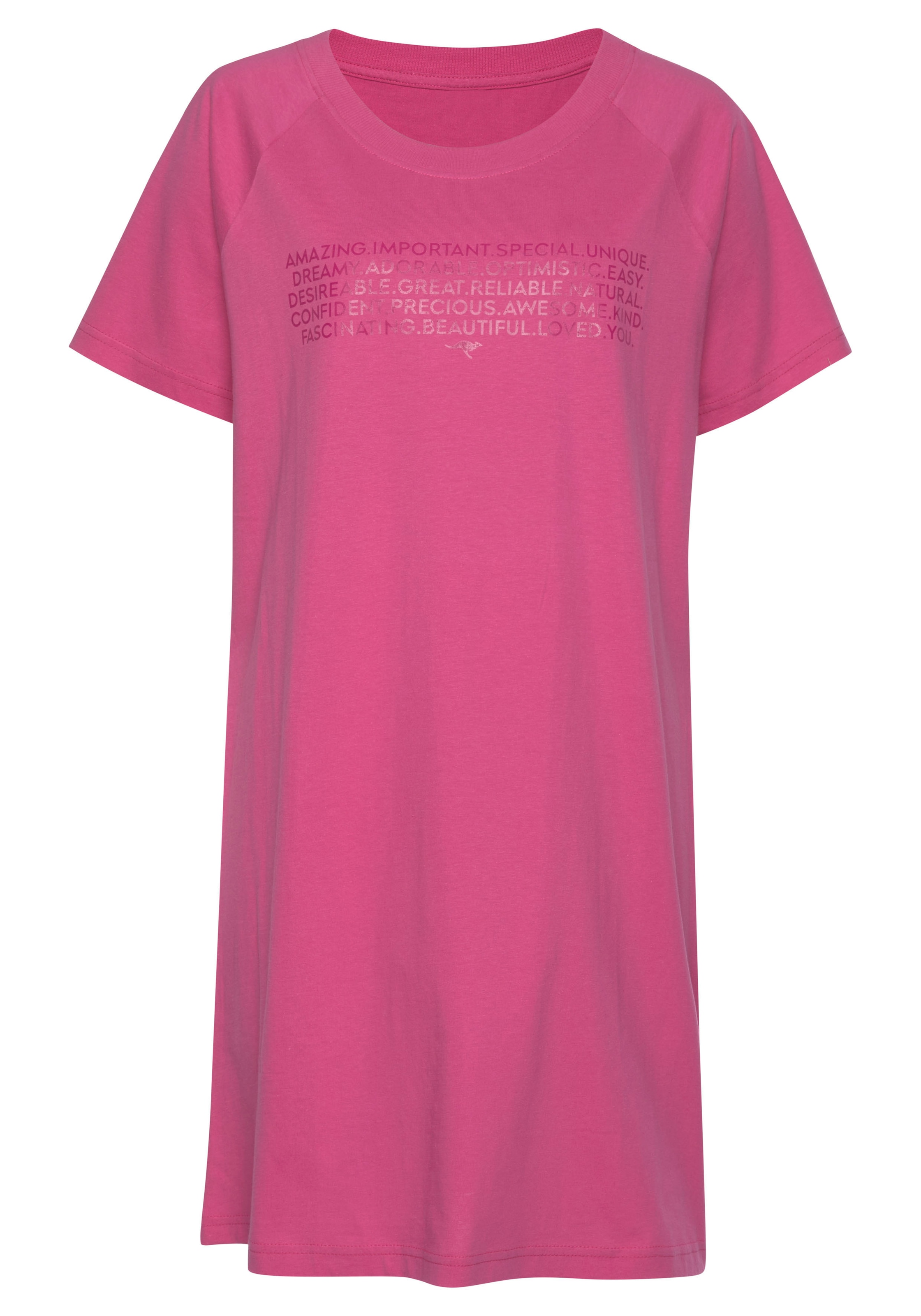 KangaROOS Bigshirt, mit | Bademode, online Lingerie kaufen Slogan-Frontdruck & LASCANA » Unterwäsche