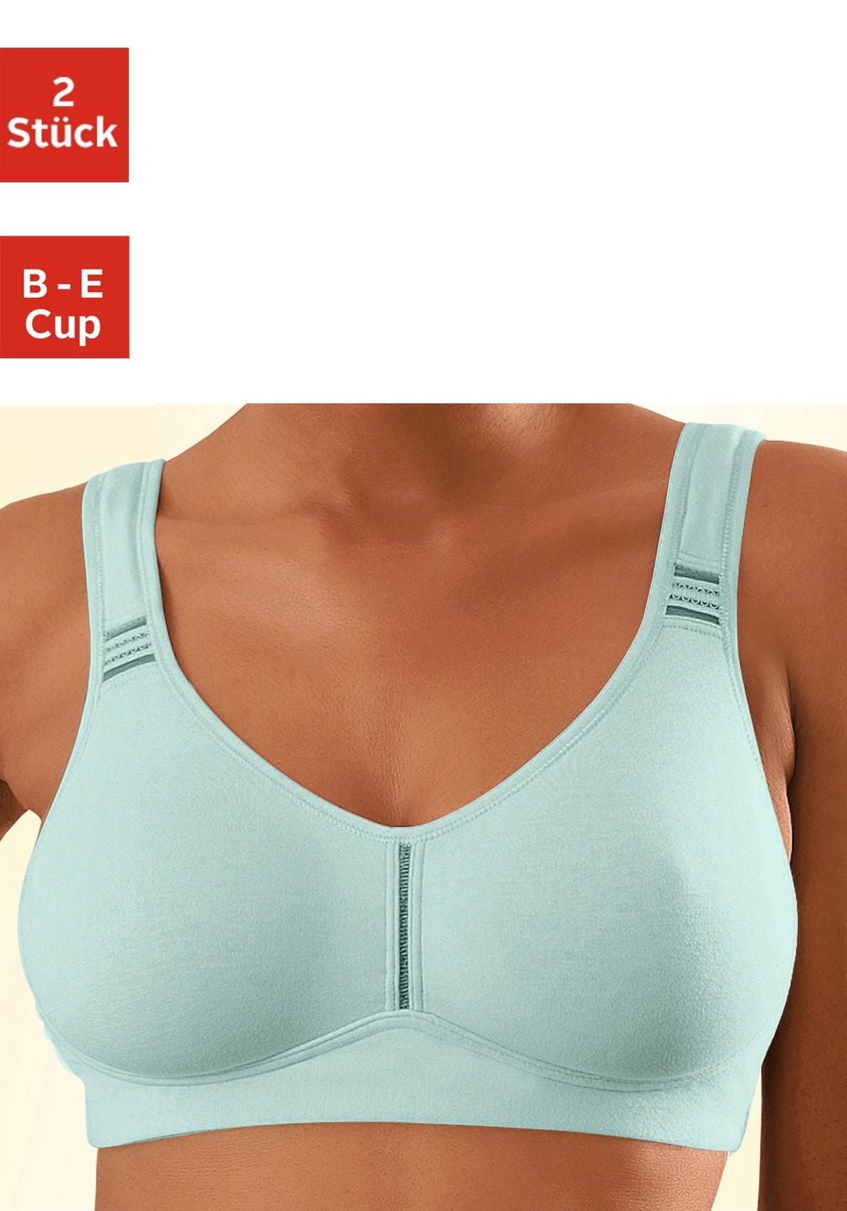 ohne (Packung, | online LASCANA Baumwolle Bügel kaufen Unterwäsche 2 T-Shirt-BH, & Lingerie Stück), Bademode, fleur » petite aus