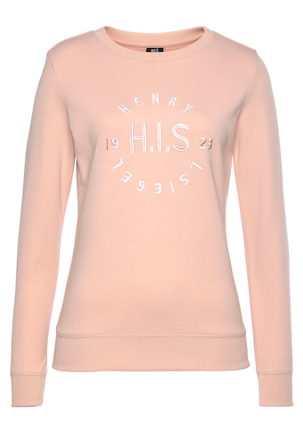 H.I.S Sweatshirt, mit großer Logo Stickerei, Loungeanzug