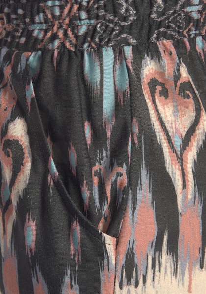 Buffalo Jerseyhose, mit Ethnoprint und Taschen, luftige Sommerhose