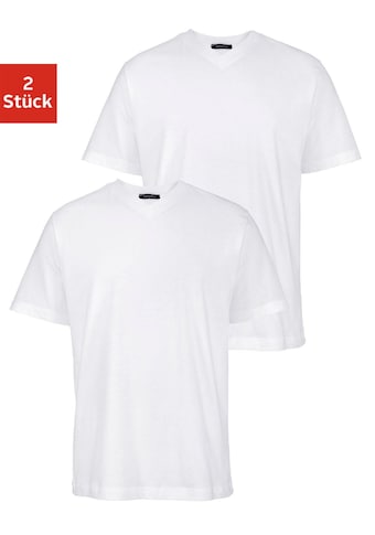 Schiesser V-Shirt, (2 tlg.), Basic zum Unterziehen