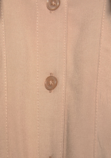 LASCANA Kurzarmbluse, mit Knotendetail und Knopfleiste, Hemdkragen, Damenbluse