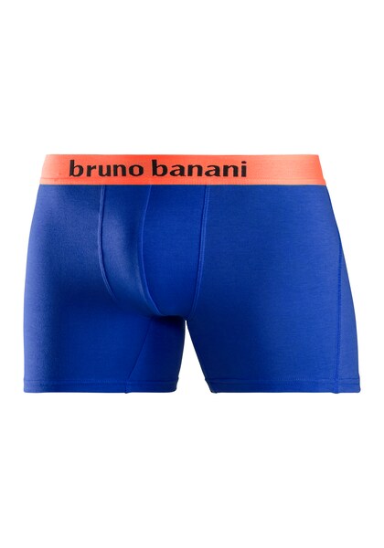 Bruno Banani Langer Boxer »Unterhose für Herren«, (Packung, 4 St.), mit auffälligem Logobund
