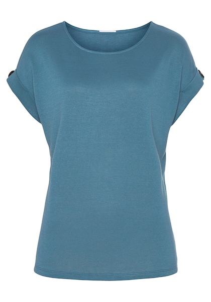 LASCANA T-Shirt, (Packung, 1 tlg.), mit Knopf am Ärmelsaum » LASCANA |  Bademode, Unterwäsche & Lingerie online kaufen