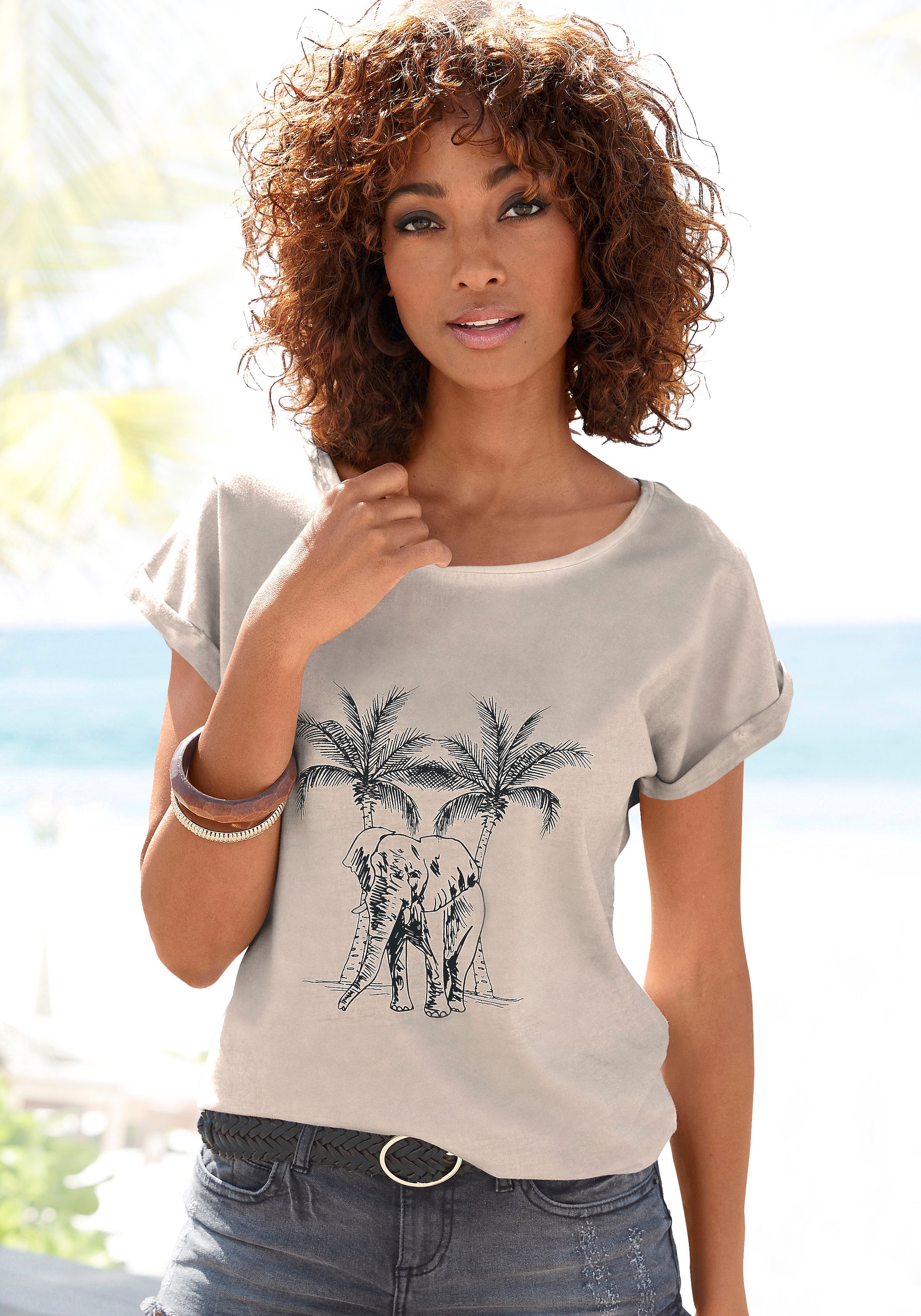 Unterwäsche modischer » Vivance Bademode, LASCANA T-Shirt, kaufen | online Waschung & Lingerie mit