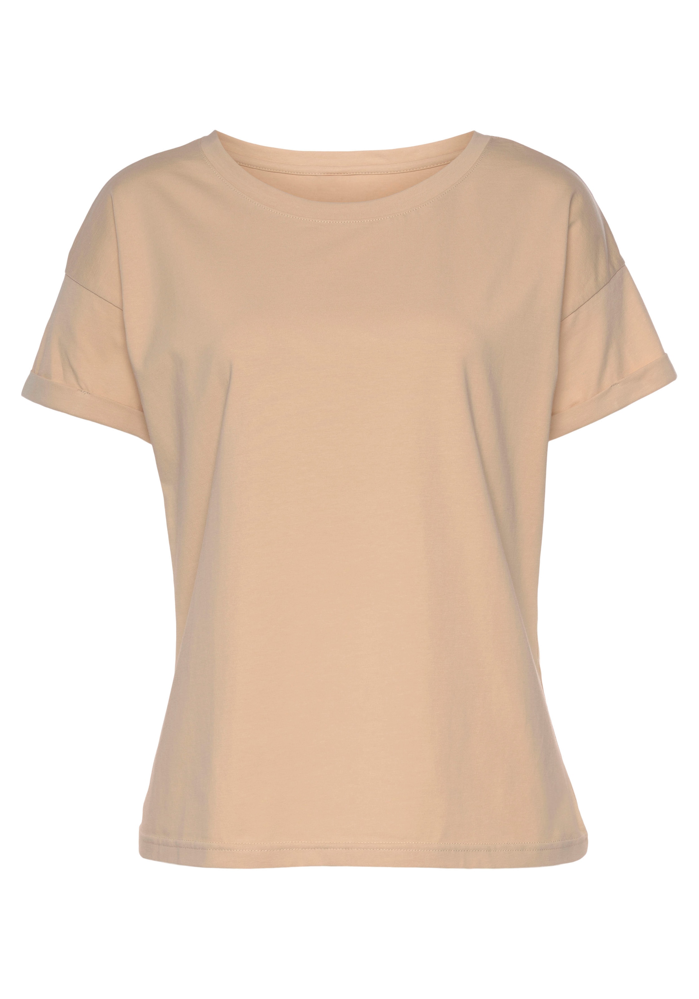 H.I.S T-Shirt »mit im online Ärmelaufschlag«, kaufen LASCANA Loungewear Lingerie Bademode, & Unterwäsche | » Stil, maritimen