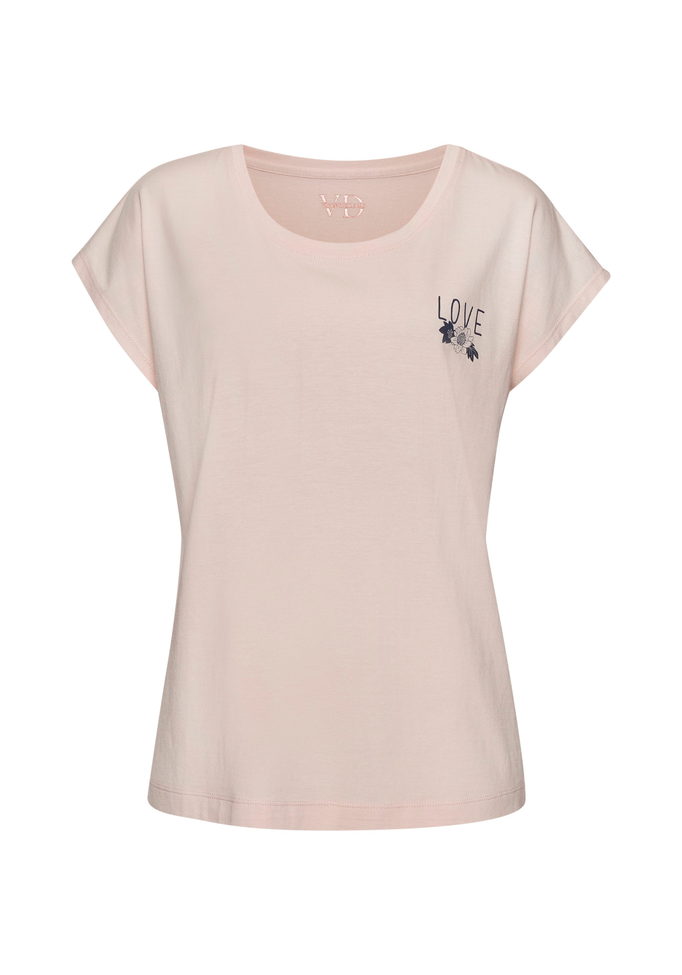 Vivance Dreams T-Shirt, mit kleinem Brust-Print