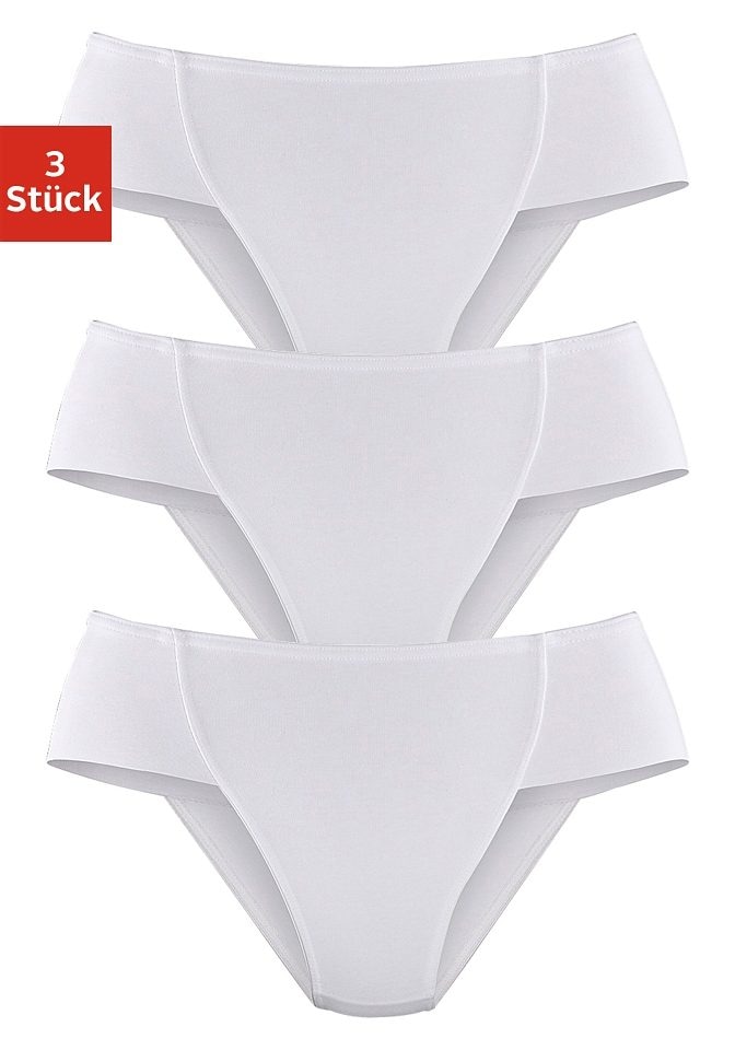 St.), Lingerie aus LASCANA & petite | Bodyforming Formstring, fleur elastischer Unterwäsche » Slip 3 (Packung, kaufen online Baumwolle Bademode,