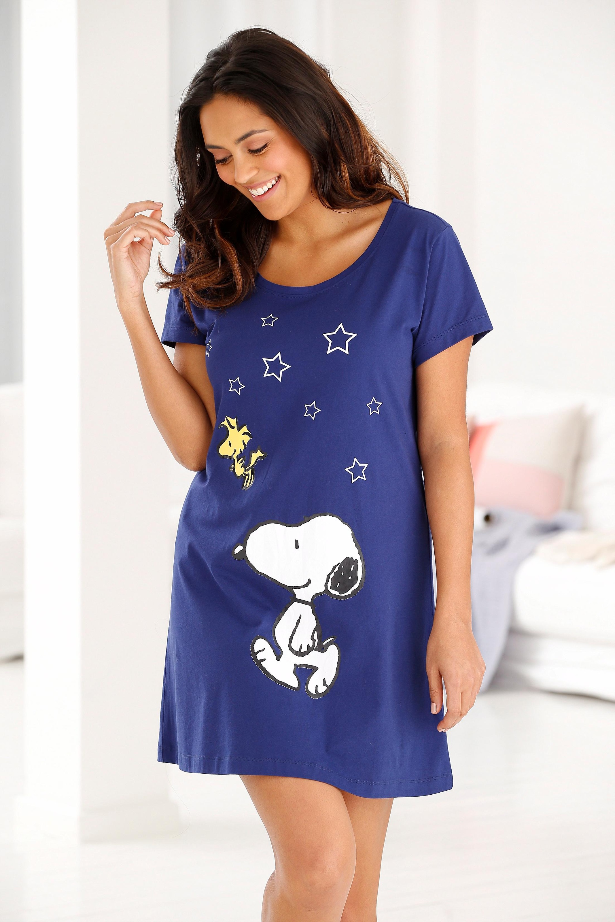 in & | mit Lingerie kaufen » Minilänge Snoopy-Print Sleepshirt, LASCANA Unterwäsche Peanuts Bademode, online